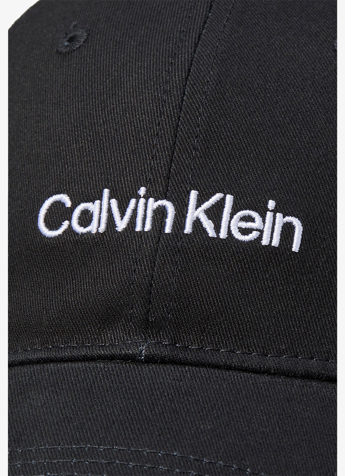 Calvin Klein Pet met logo borduring - detail 2 diepzwart