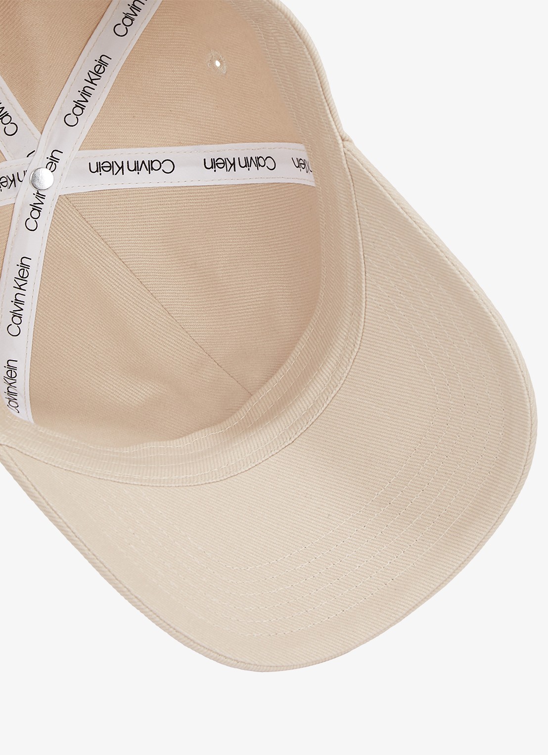 Calvin Klein Pet met logoborduring - detail 3 beige