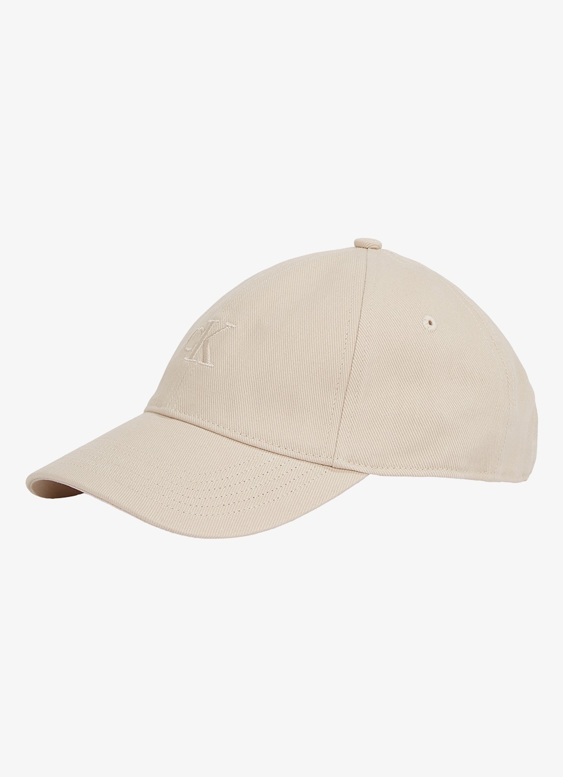 Calvin Klein Pet met logoborduring - voorkant 2 beige