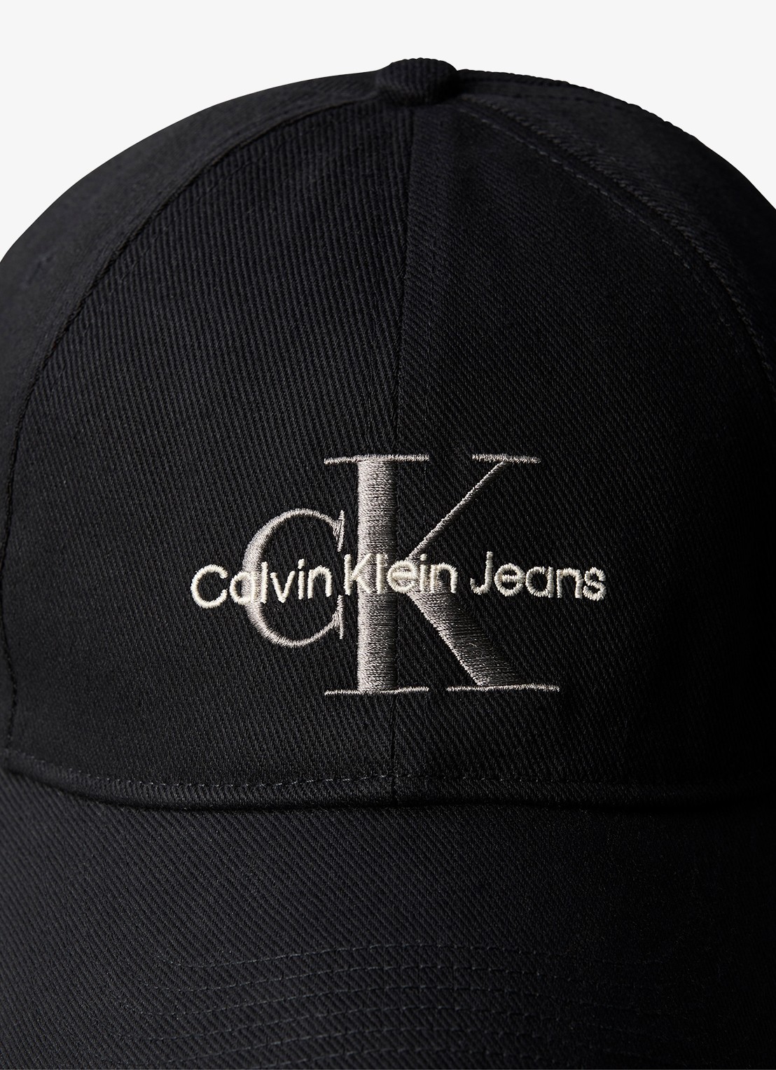Calvin Klein Pet met logoborduring - voorkant 2 zwart