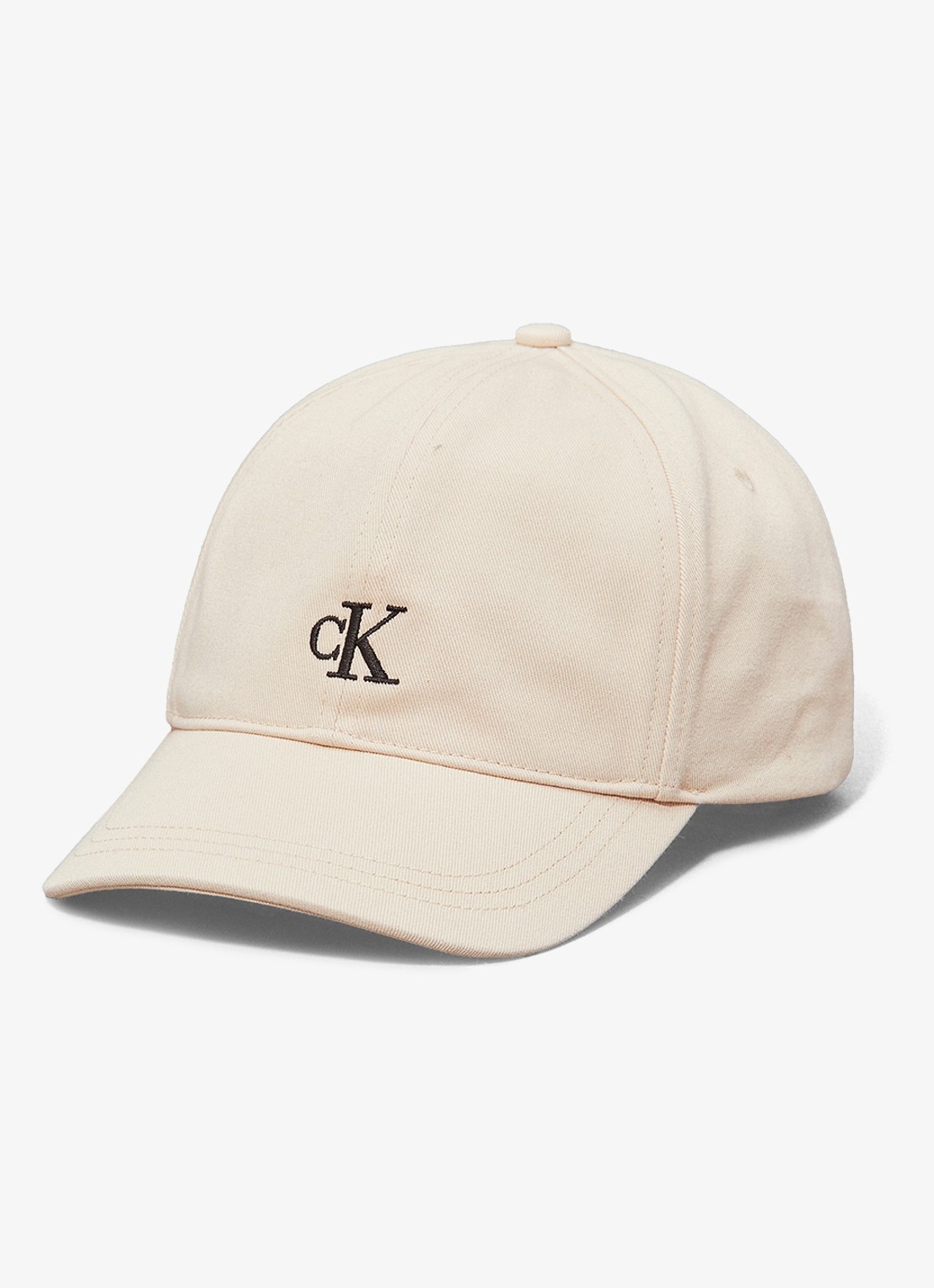 Calvin Klein Pet met logoborduring - voorkant taupe