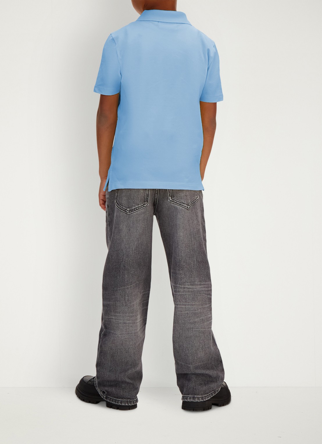 Calvin Klein Polo met logoborduring - achterkant roze