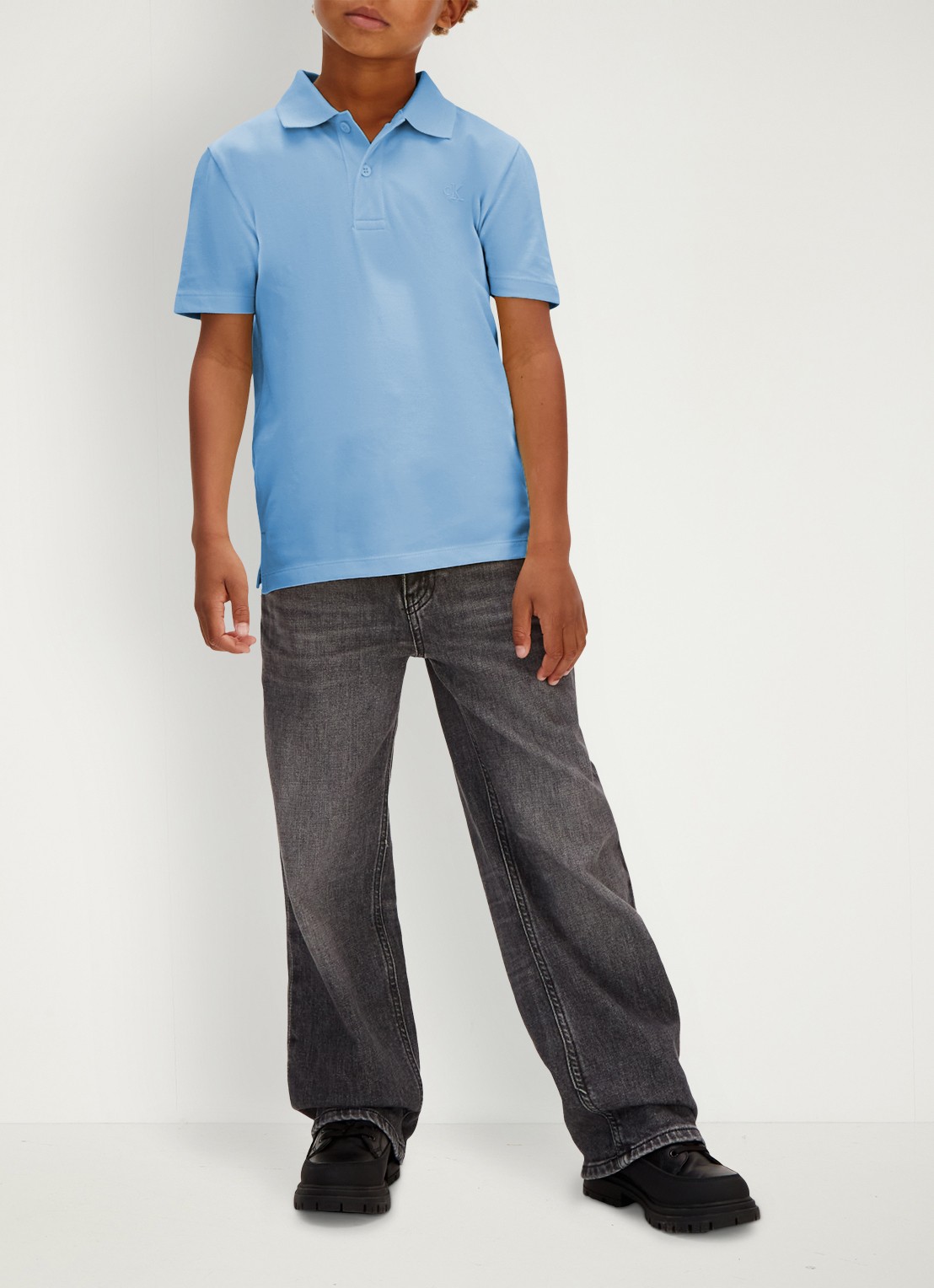 Calvin Klein Polo met logoborduring - voorkant 5 roze