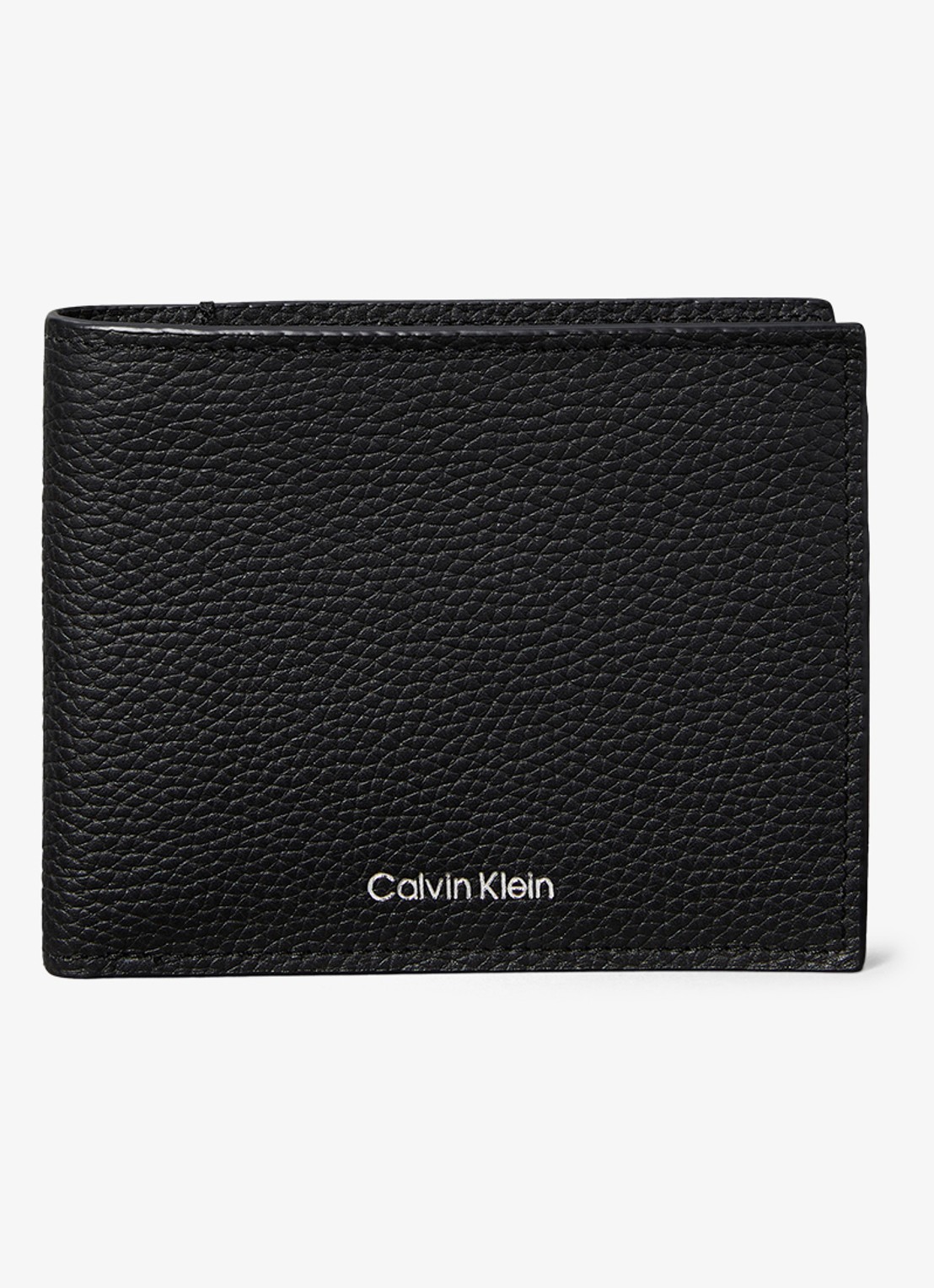 Calvin Klein Portemonnee met logo - voorkant zwart