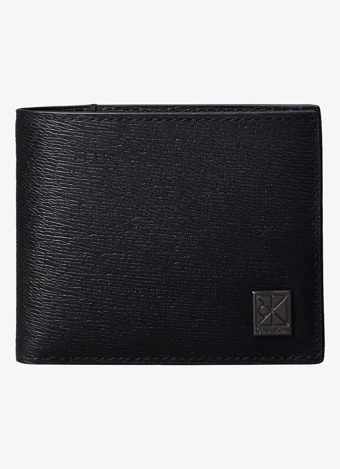 Calvin Klein Portemonnee met logo - voorkant zwart