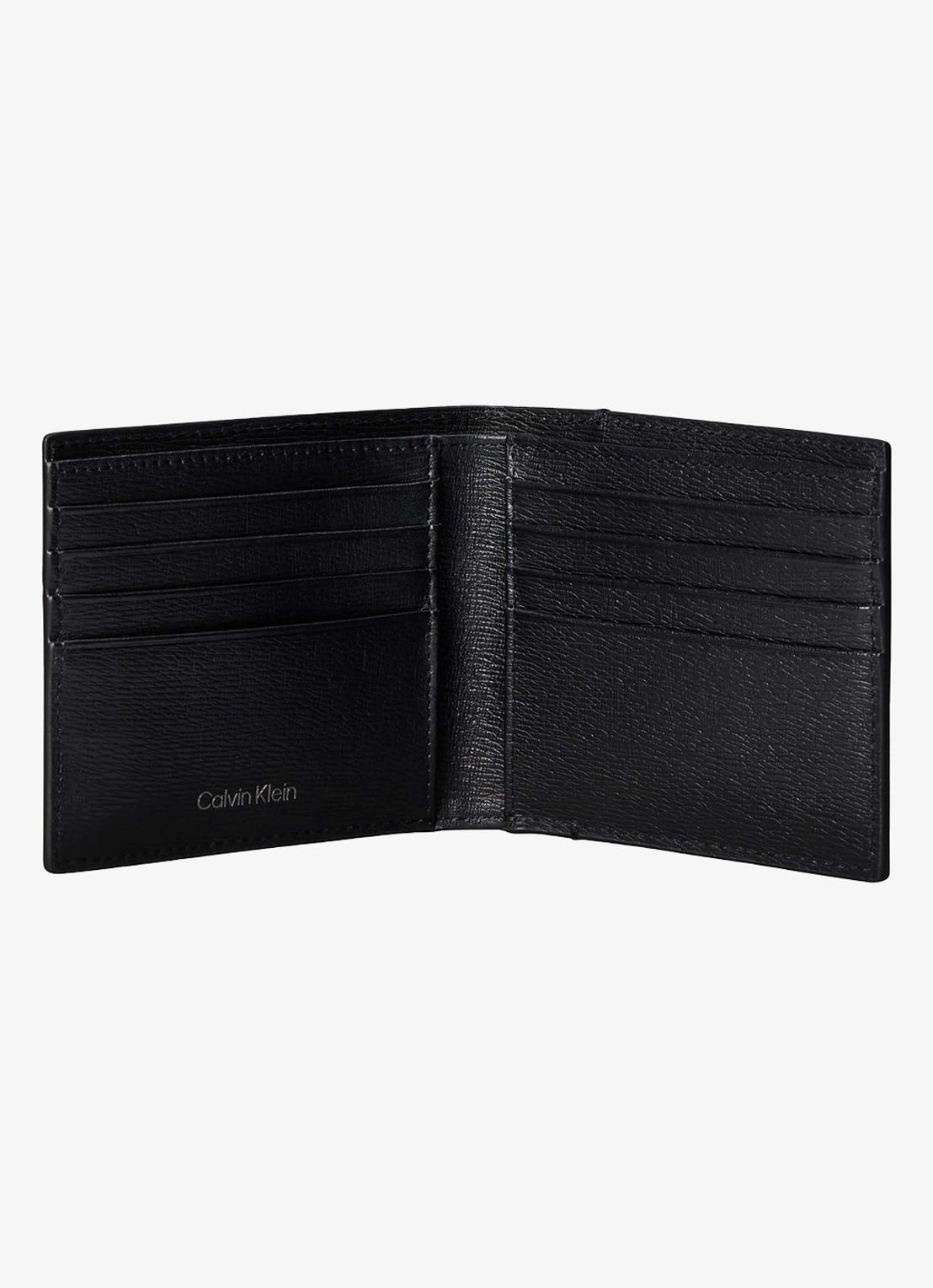 Calvin Klein Portemonnee met logo - voorkant 2 zwart