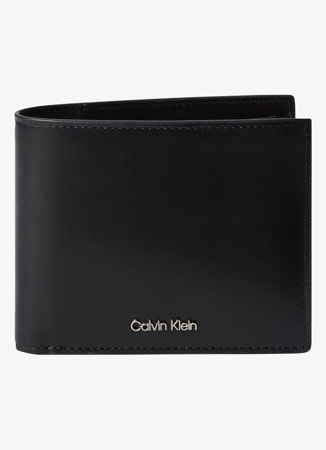 Calvin Klein Portemonnee met logo - voorkant 2 zwart