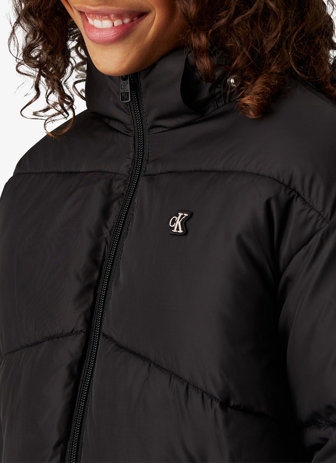 Calvin Klein Puffer jack met steekzakken - detail 6 zwart