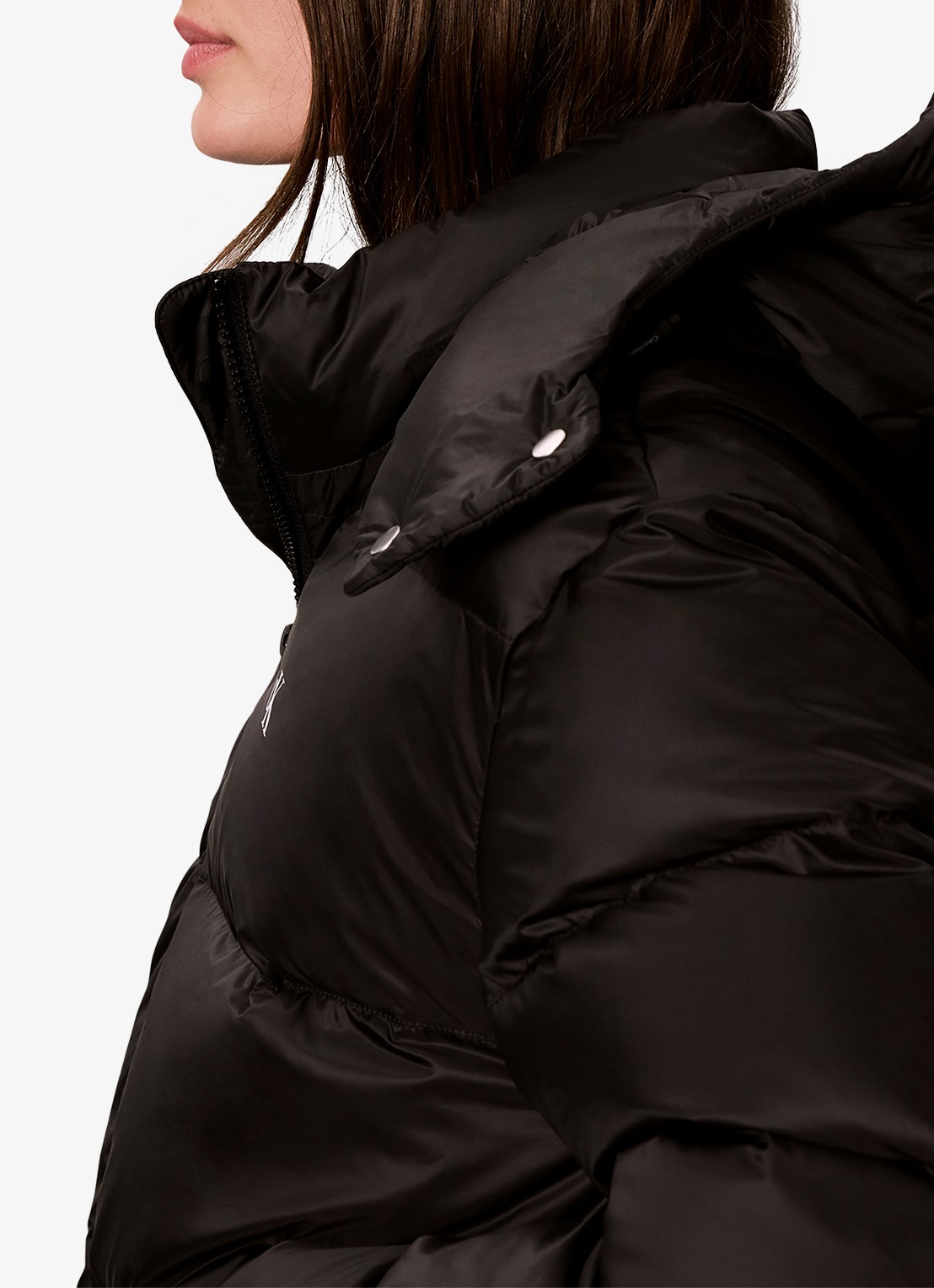 Calvin Klein Puffer jas met logo - detail 4 zwart