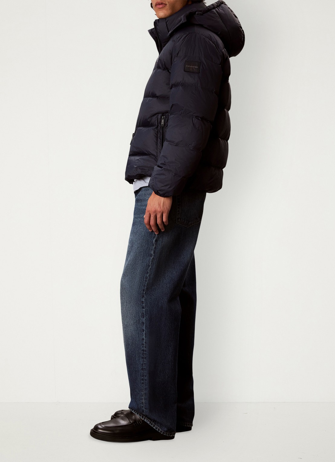 Calvin Klein Puffer jas met logo - detail 3 dark sapphire-cef