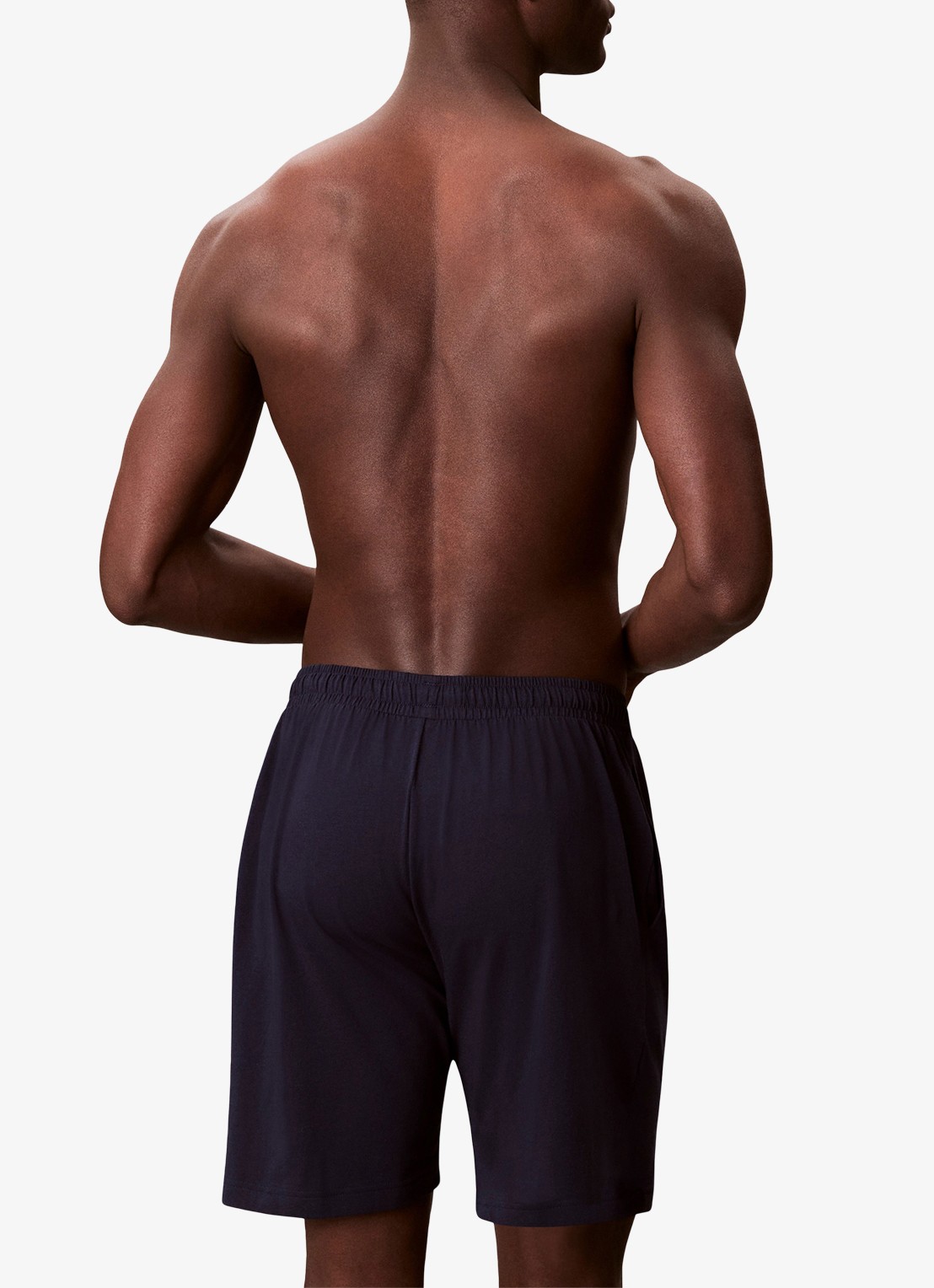 Calvin Klein Pyjamabroek met logo - achterkant donkerblauw