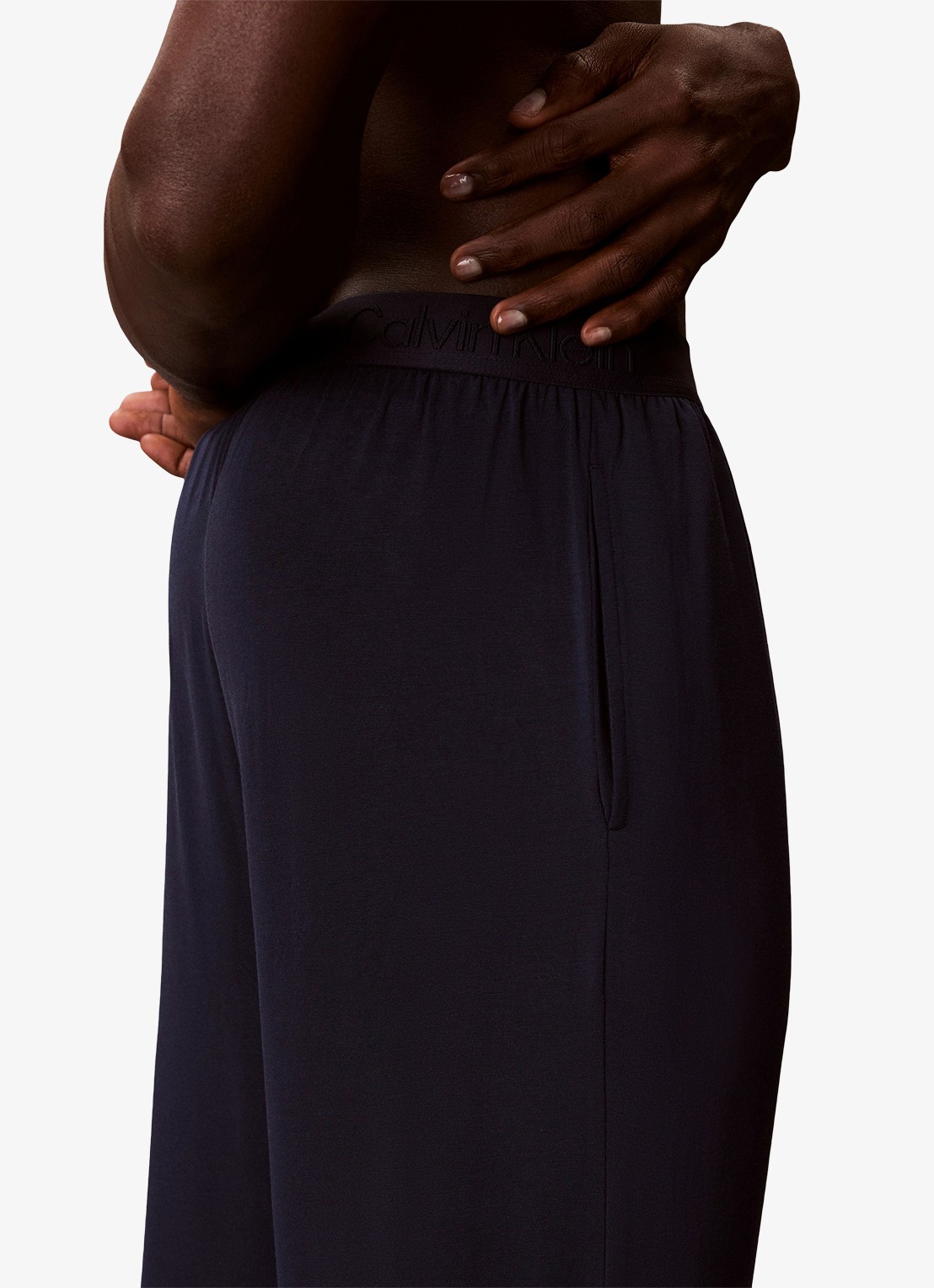 Calvin Klein Pyjamabroek met logoband - detail 3 petrol