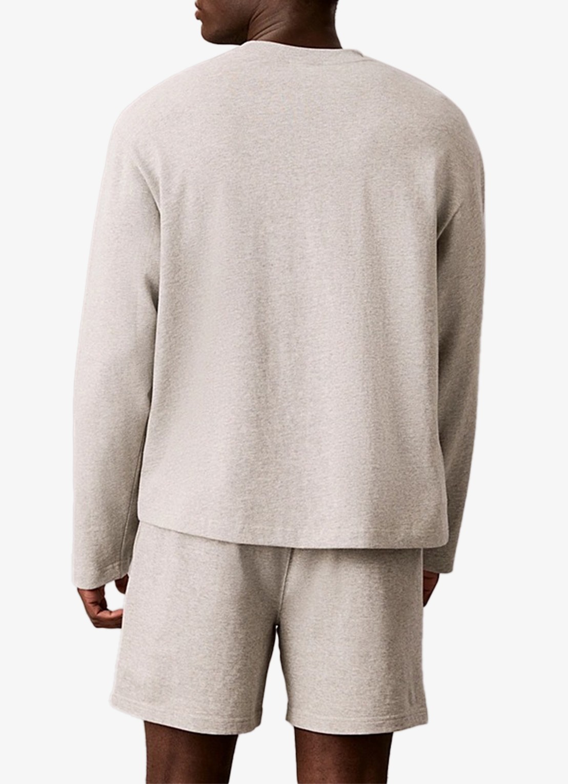 Calvin Klein Pyjamashirt met logo - achterkant 5 grijs