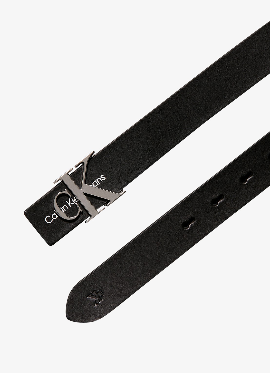 Calvin Klein Riem met logo - detail 2 zwart