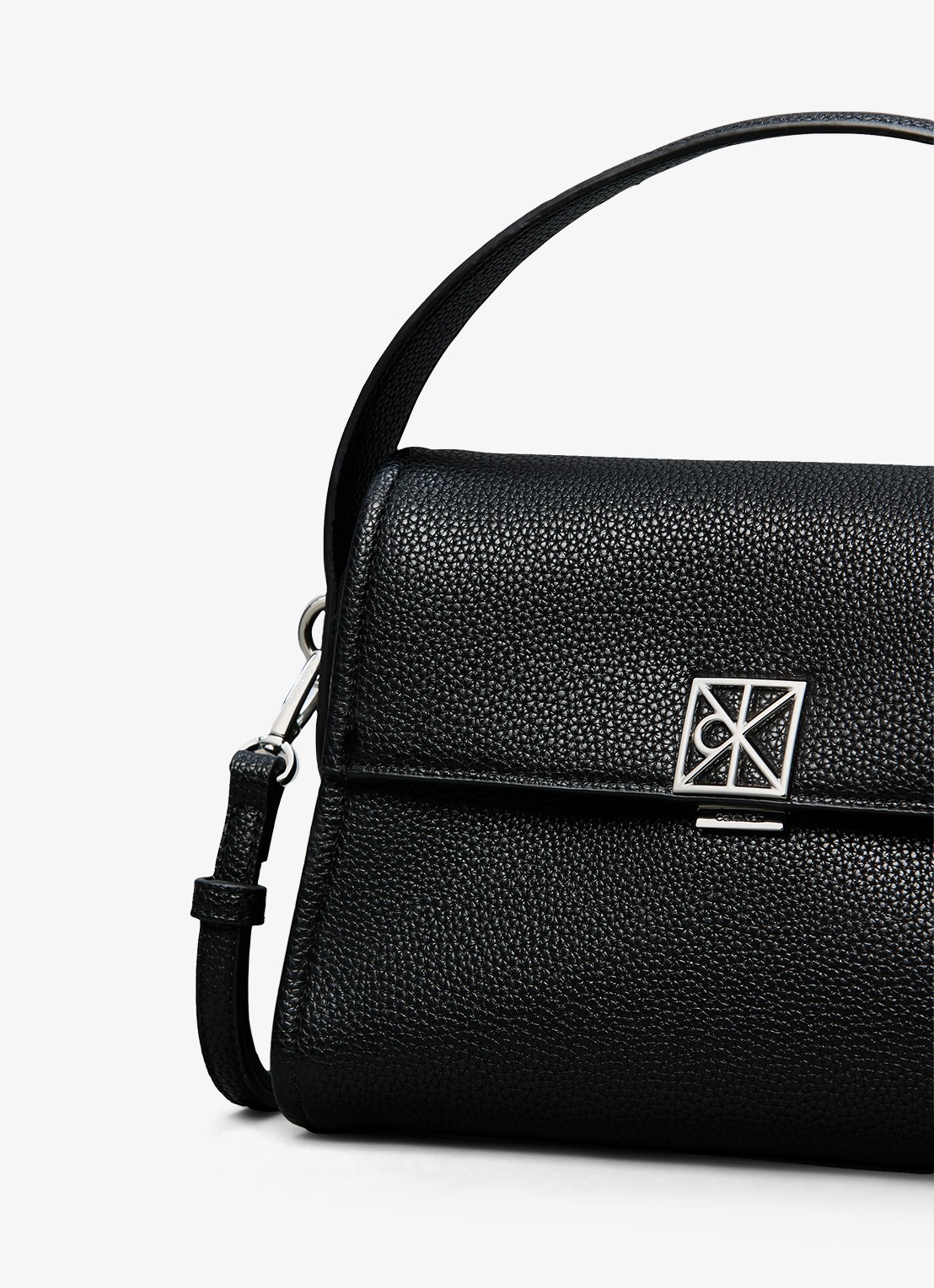 Calvin Klein Schoudertas met logo - detail 4 zwart
