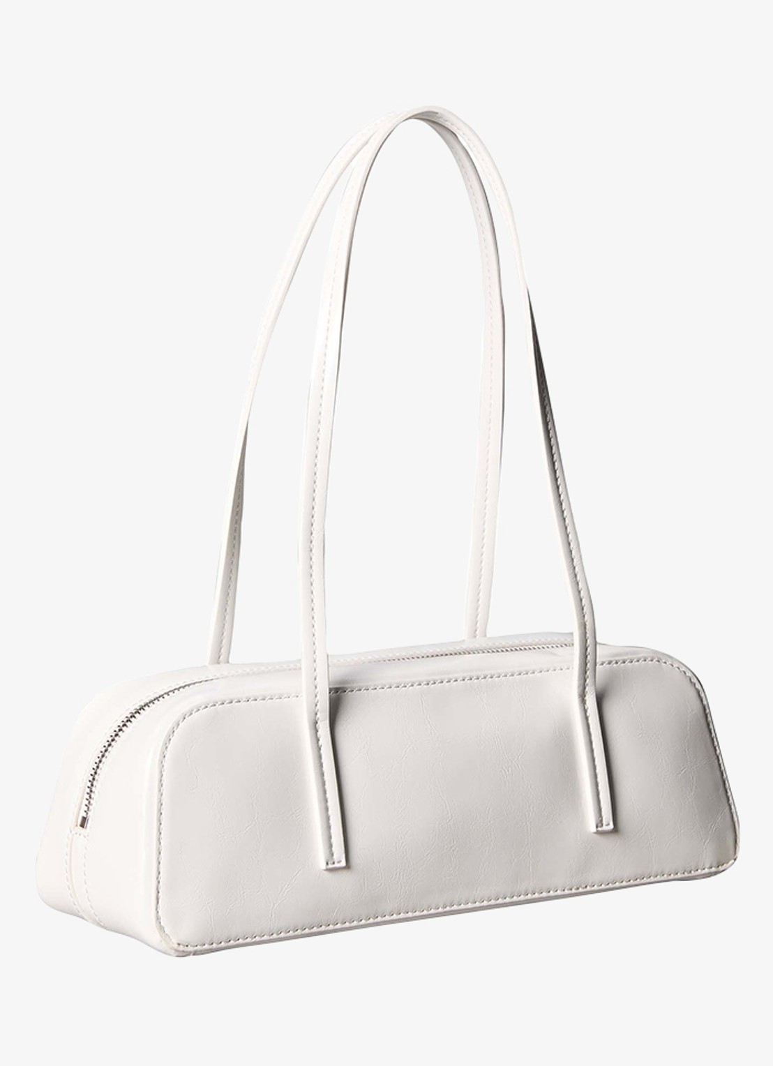 Calvin Klein Schoudertas met logo - voorkant white alyssum-4lx /  wit