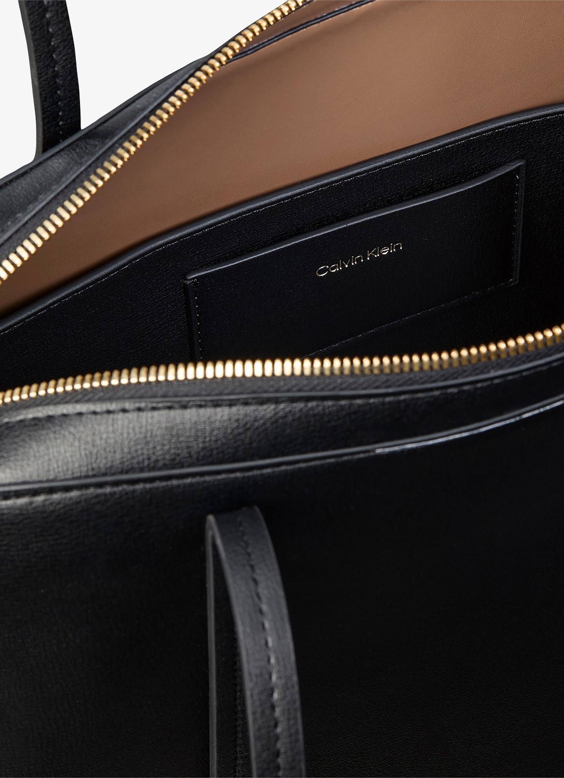 Calvin Klein Schoudertas met logo - detail 3 zwart