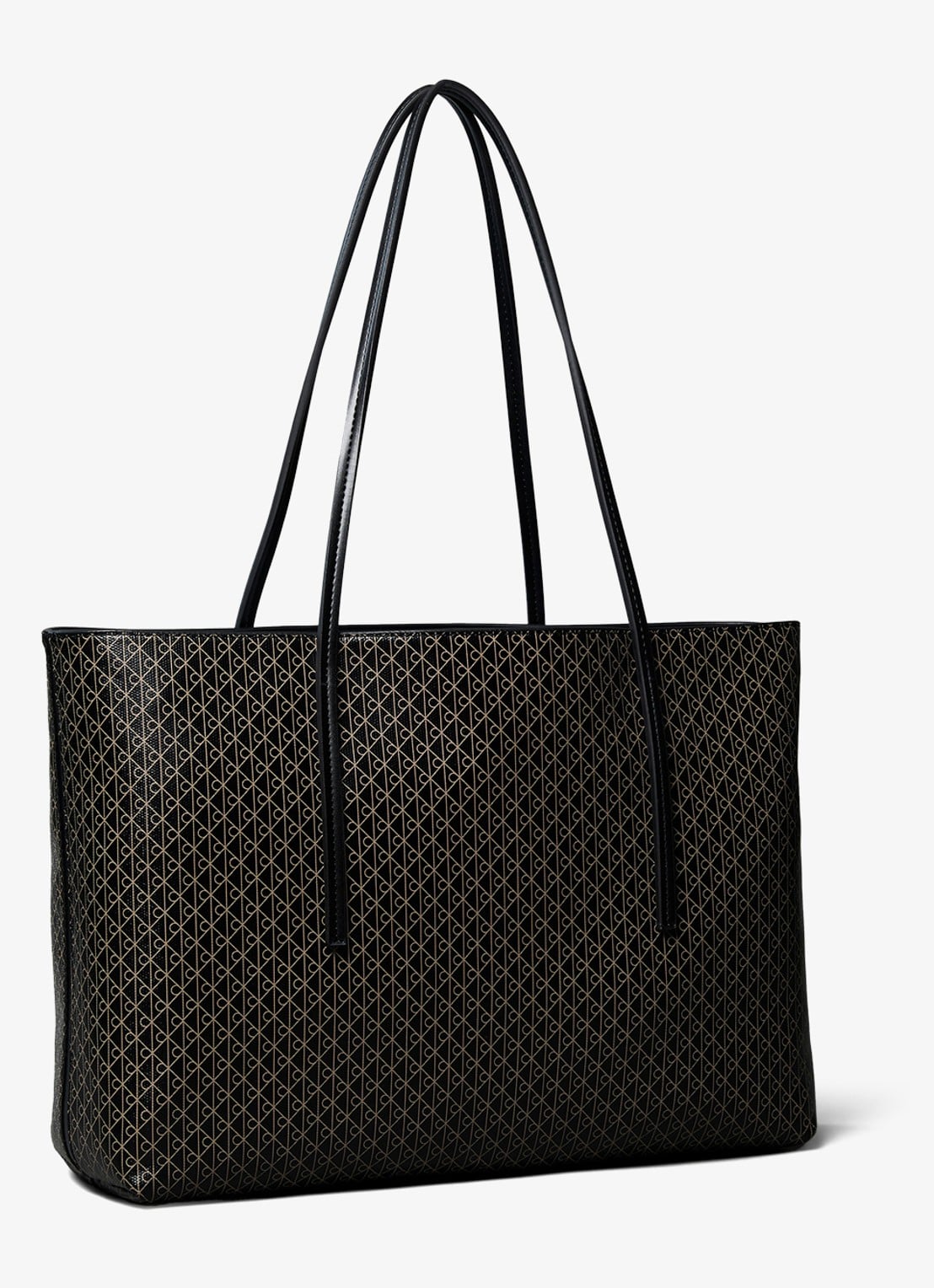 Calvin Klein Schoudertas met logoprint en uitneembaar etui - detail 2 zwart