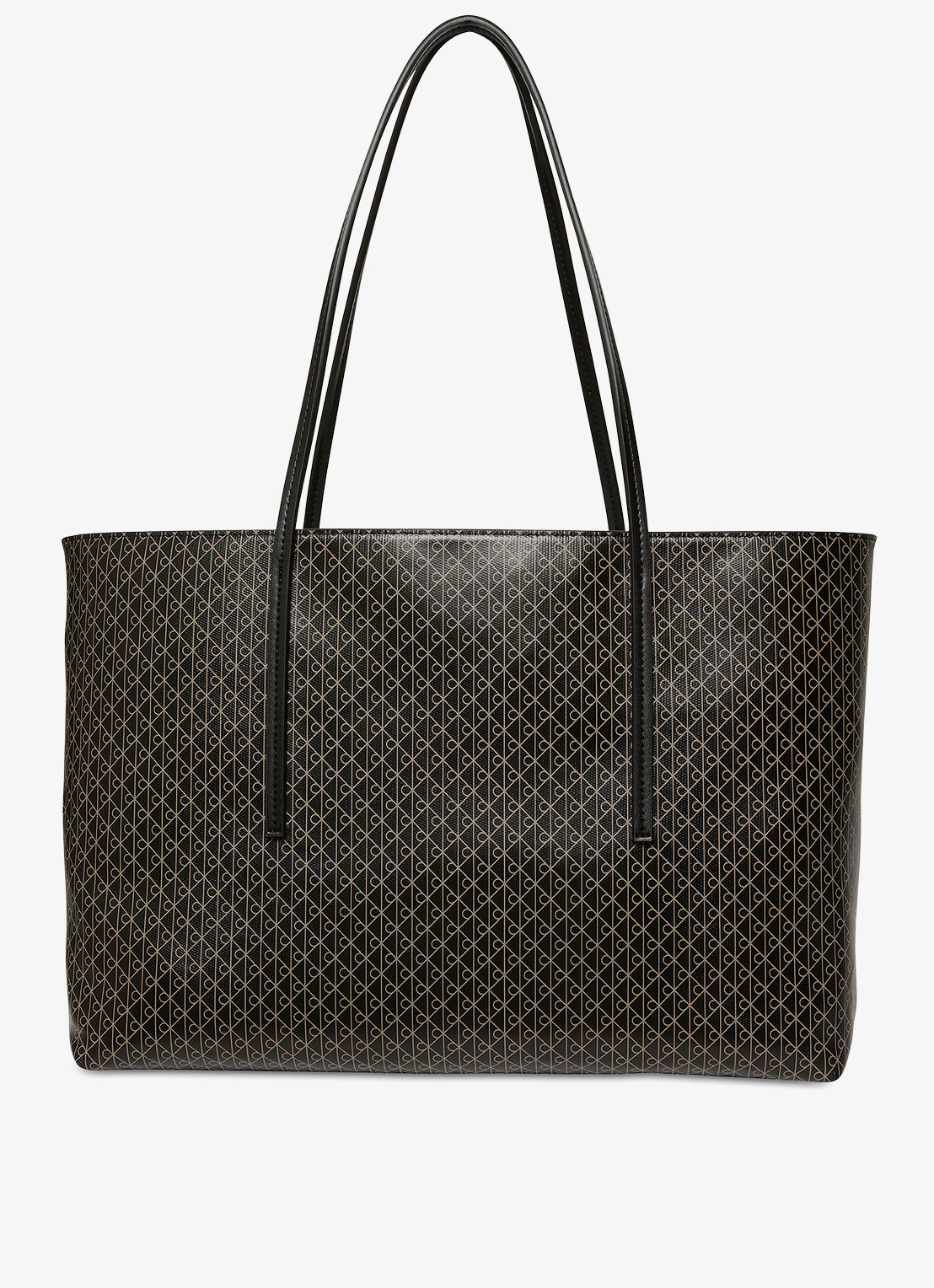 Calvin Klein Schoudertas met logoprint en uitneembaar etui - detail 5 zwart