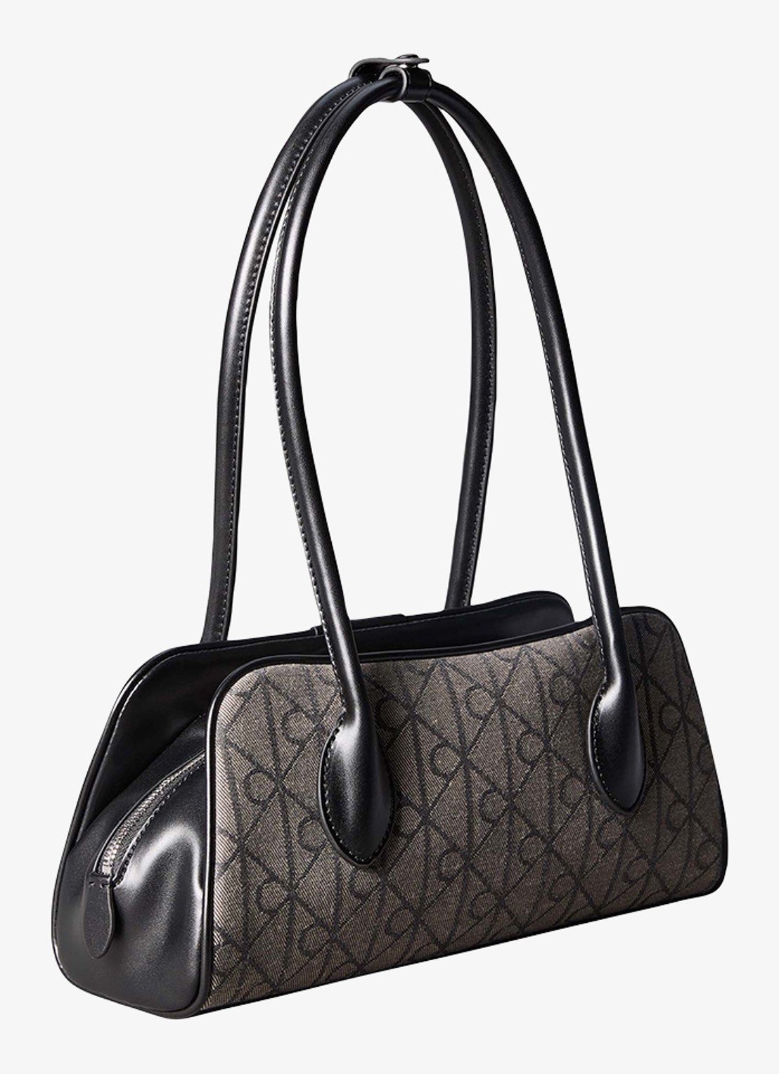 Calvin Klein Schoudertas met logoprint - voorkant zwart