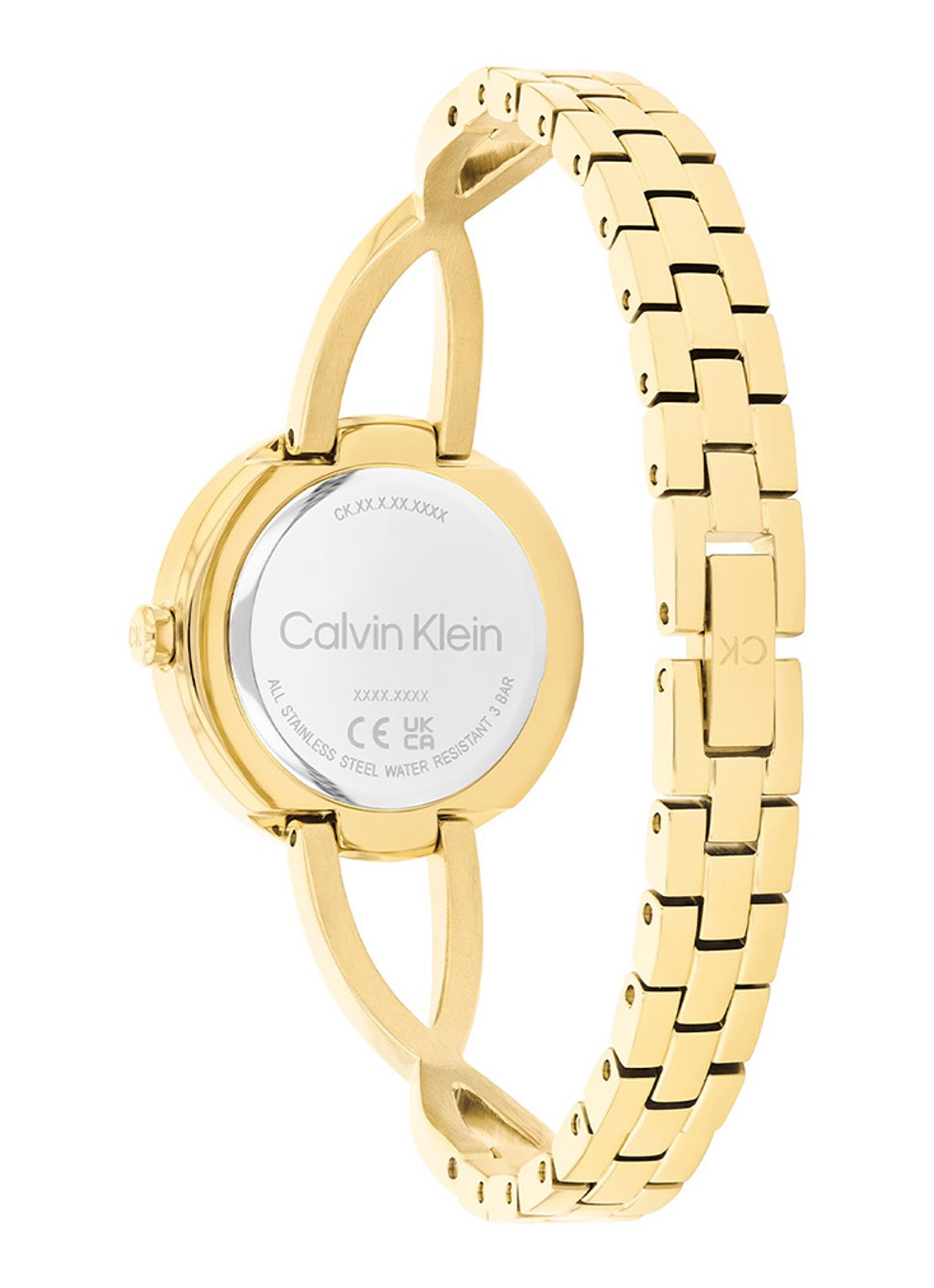 Calvin Klein Sculpted Embrace horloge CK25100059  - detail 2 goud
