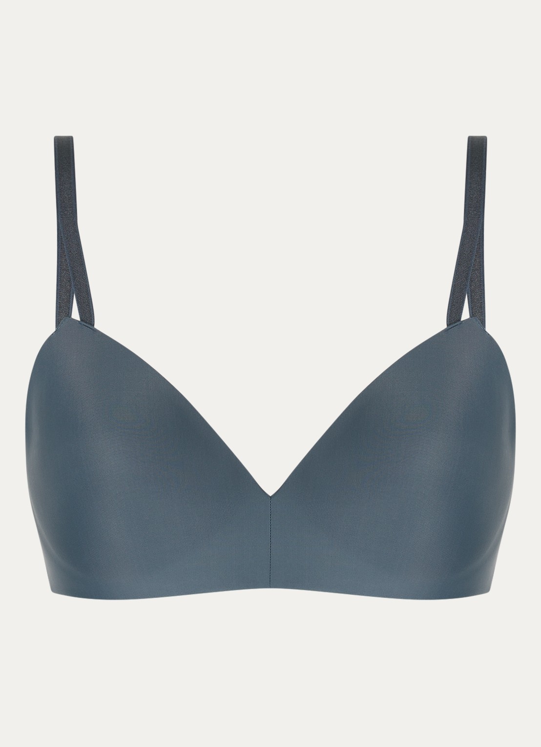 Calvin Klein Seductive Comfort beugelloze demi bh - voorkant 4 antraciet