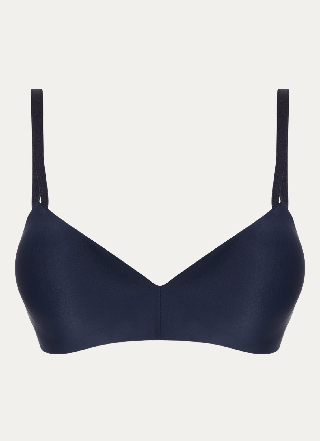 Calvin Klein Seductive Comfort beugelloze demi bh - voorkant donkerblauw