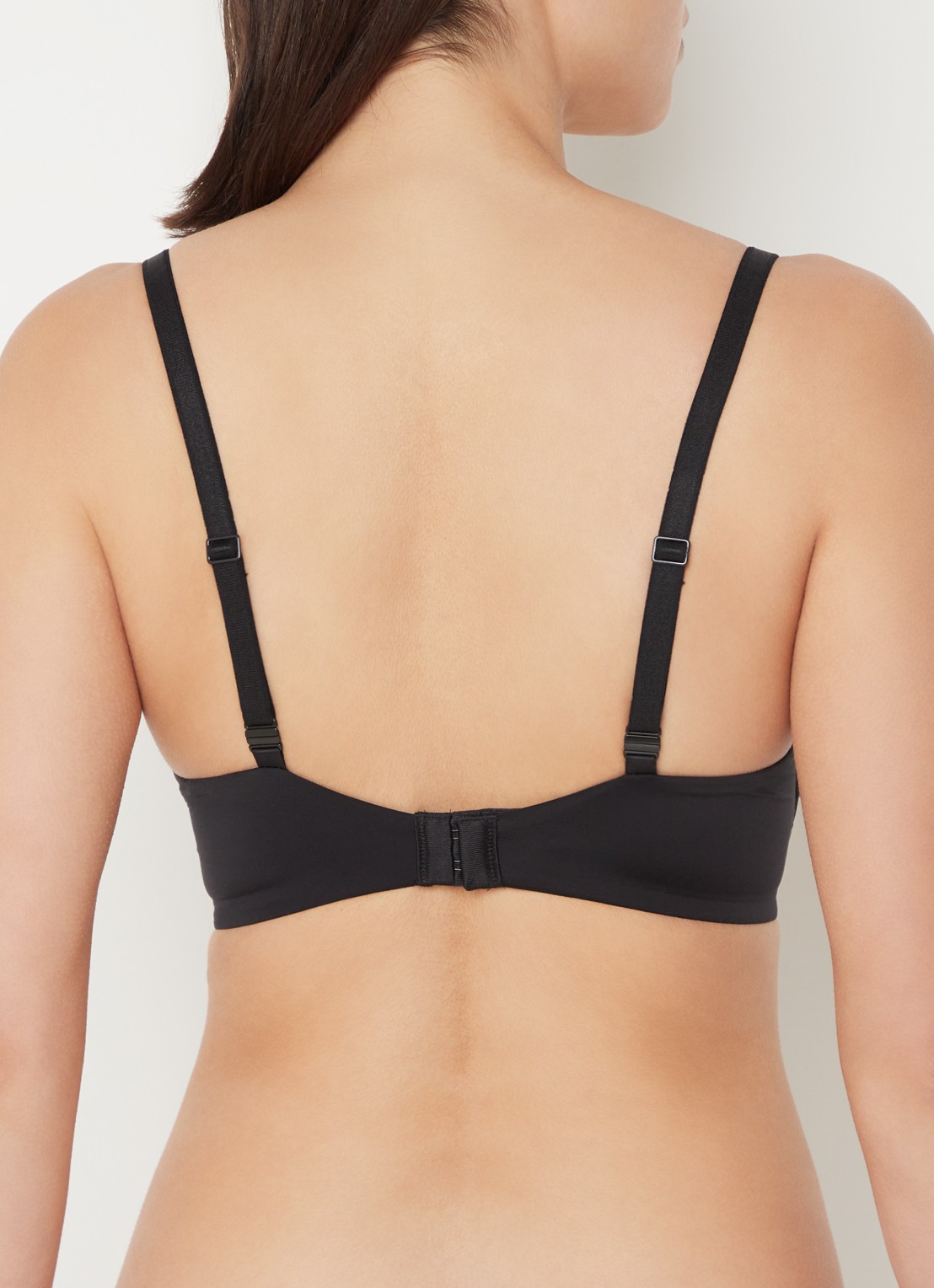 Calvin Klein Seductive Comfort push-up bh - achterkant 4 zwart
