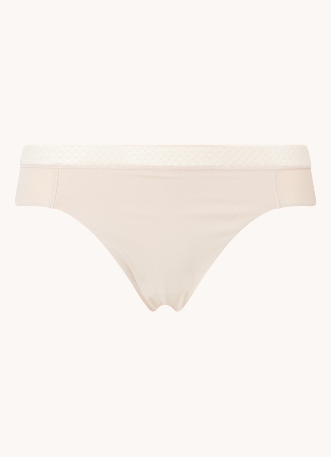 Calvin Klein Seductive Comfort slip met kant - voorkant 2 lichtroze