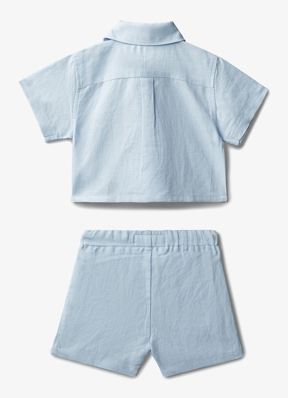 Calvin Klein Set van blouse en broek 2-delig - achterkant 2 blauw