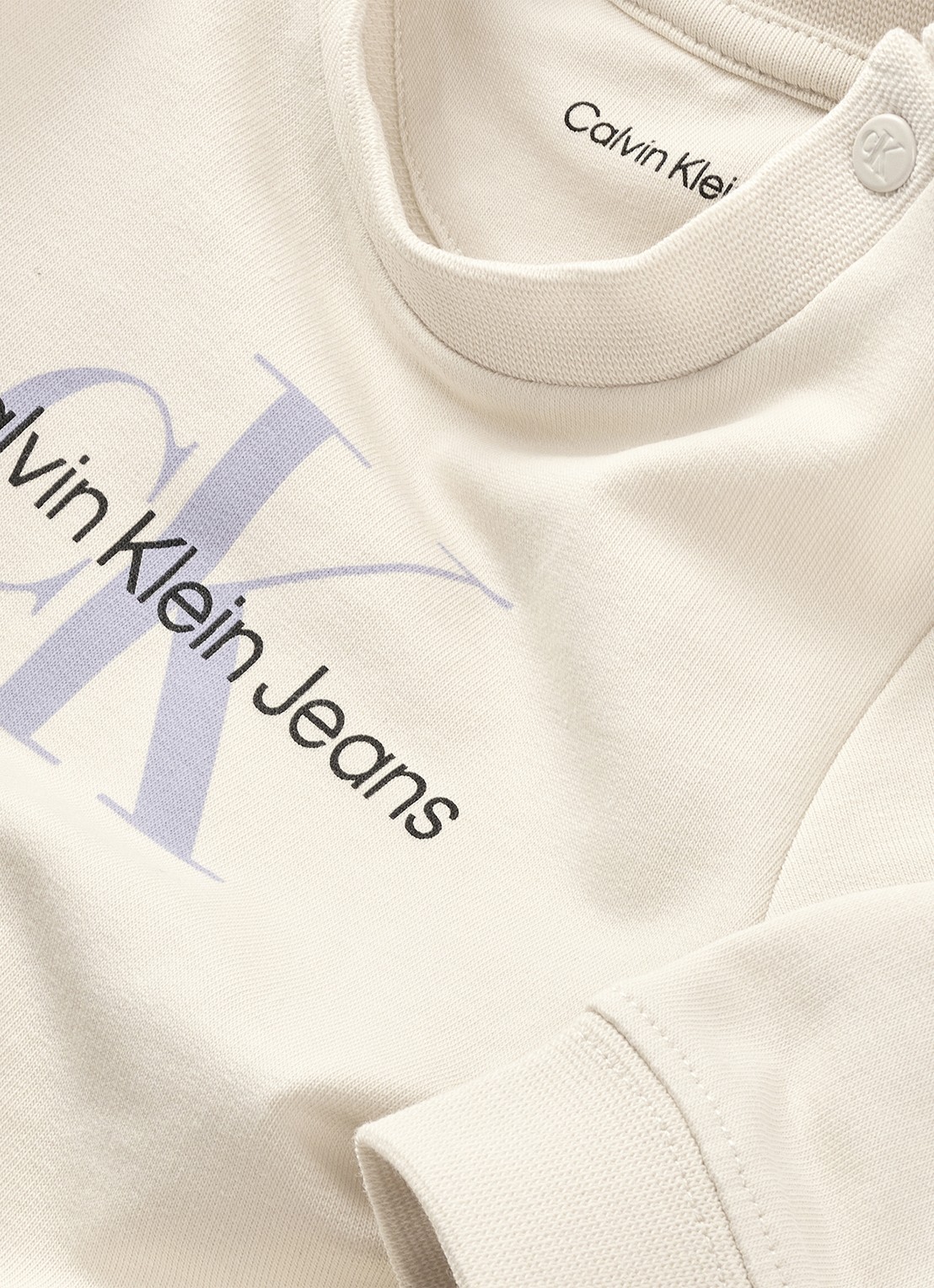 Calvin Klein Set van sweater en joggingbroek 2-delig - detail beige