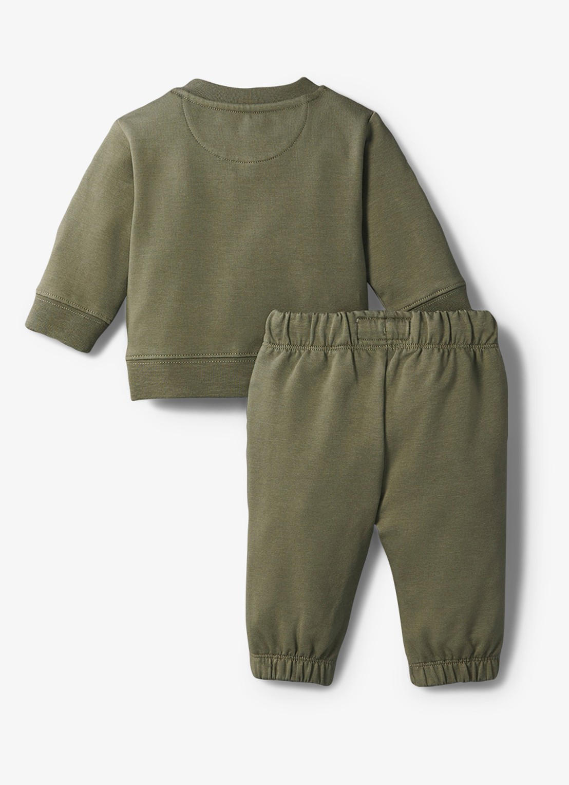 Calvin Klein Set van sweater en joggingbroek 2-delig - voorkant 2 olijfgroen
