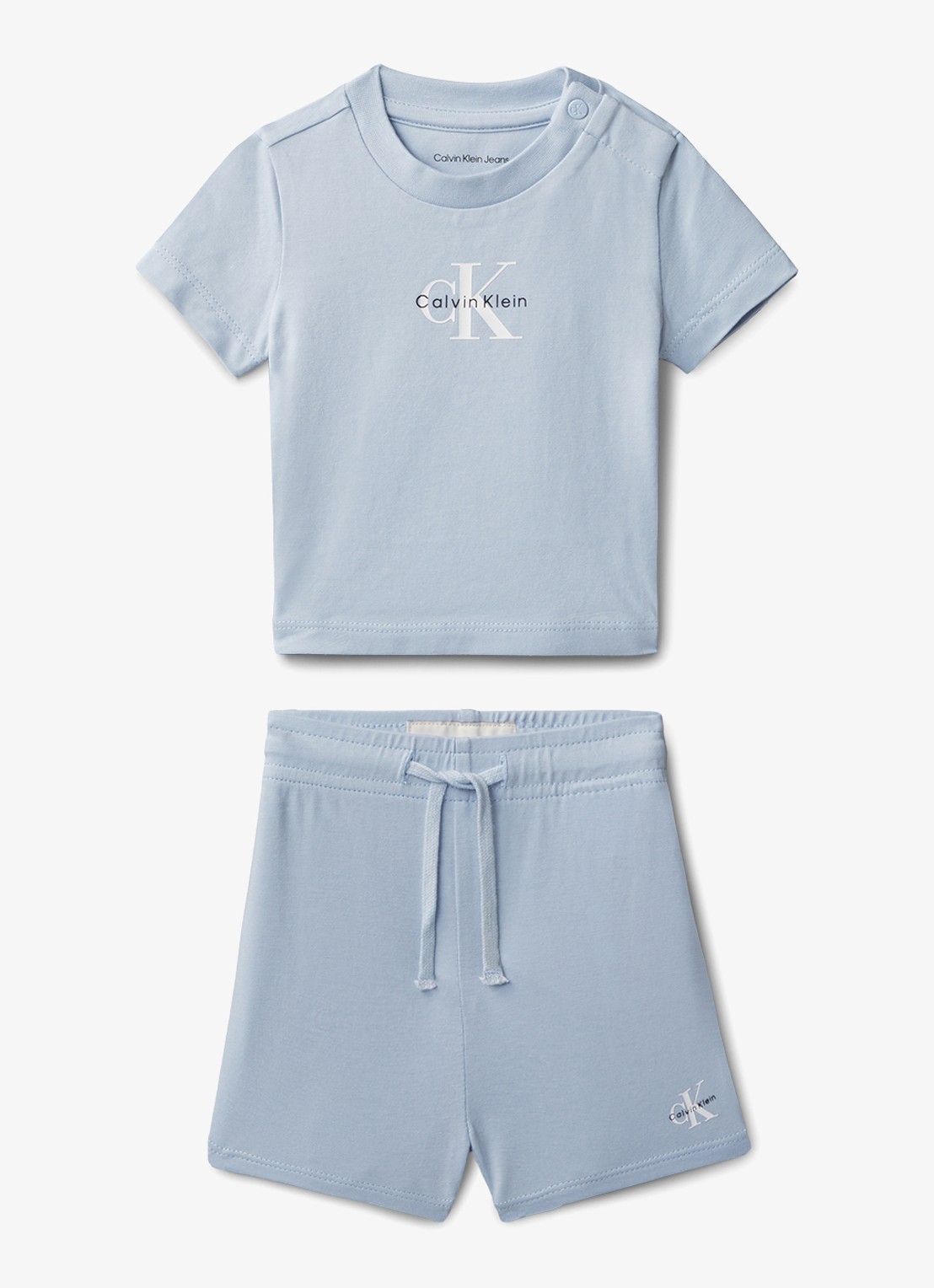 Calvin Klein Set van T-shirt en broek 2-delig - voorkant blauw