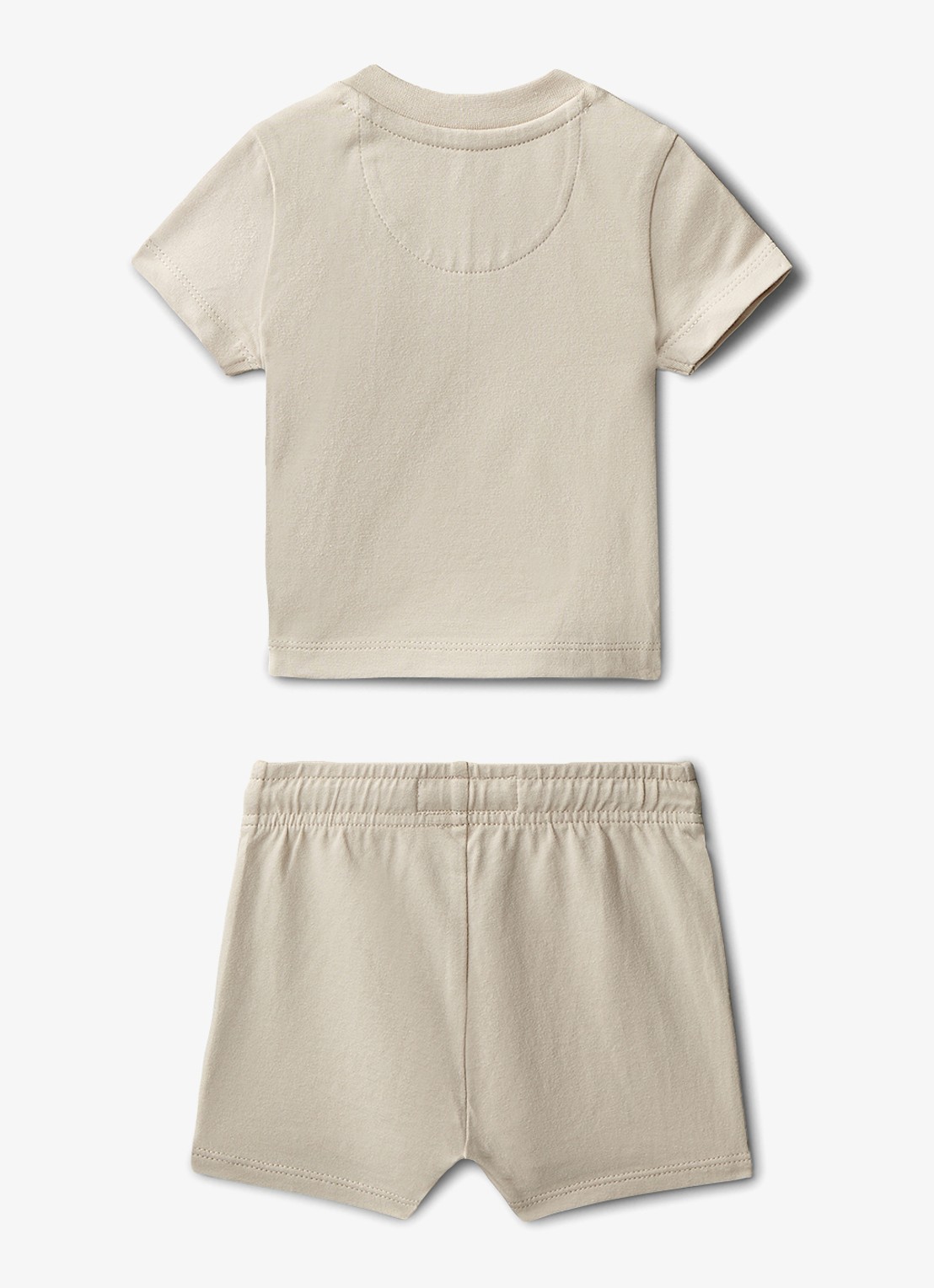 Calvin Klein Set van T-shirt en broek 2-delig - achterkant 2 beige