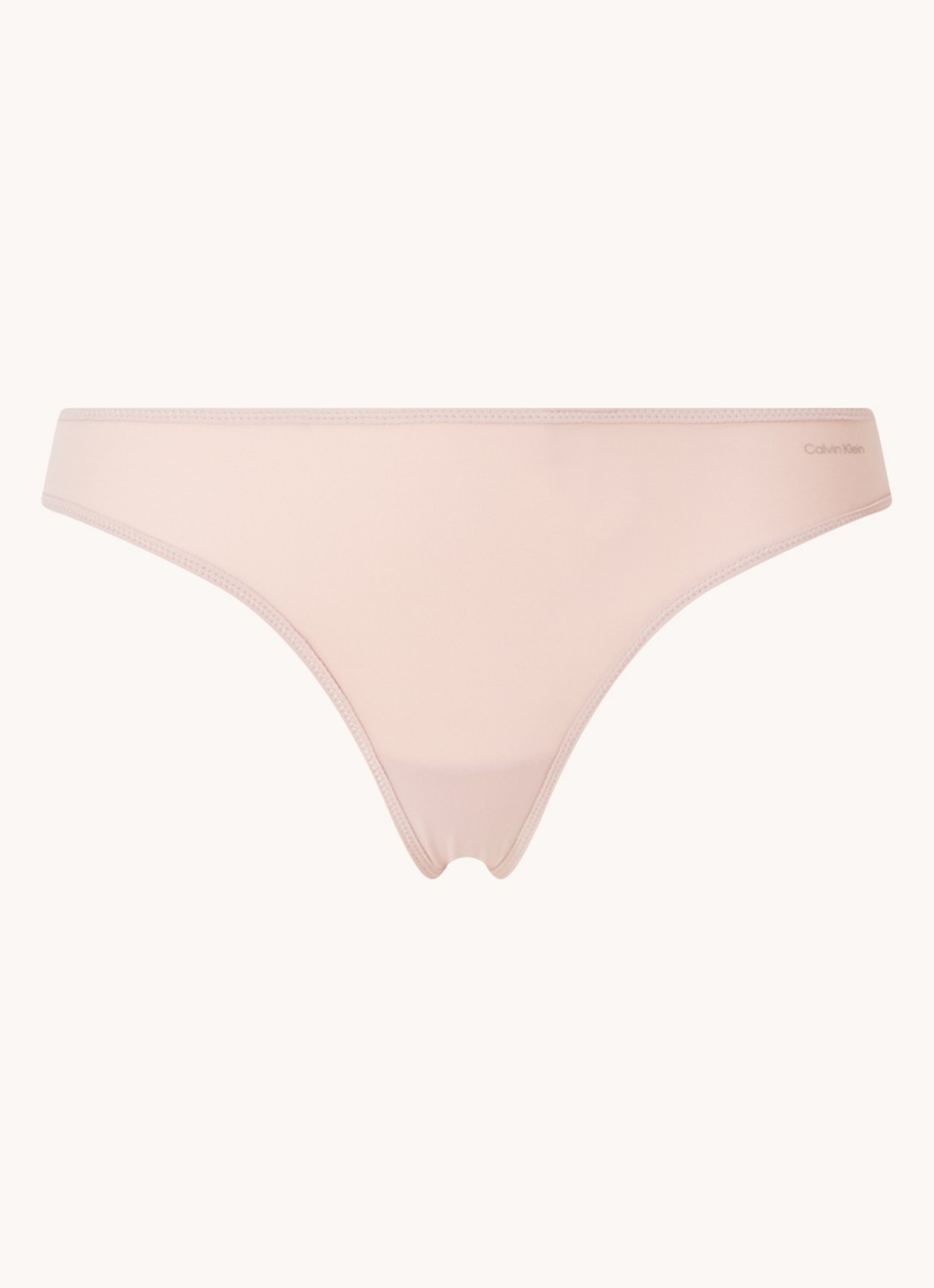 Calvin Klein Sheer Marquisette string - voorkant 2 lichtroze