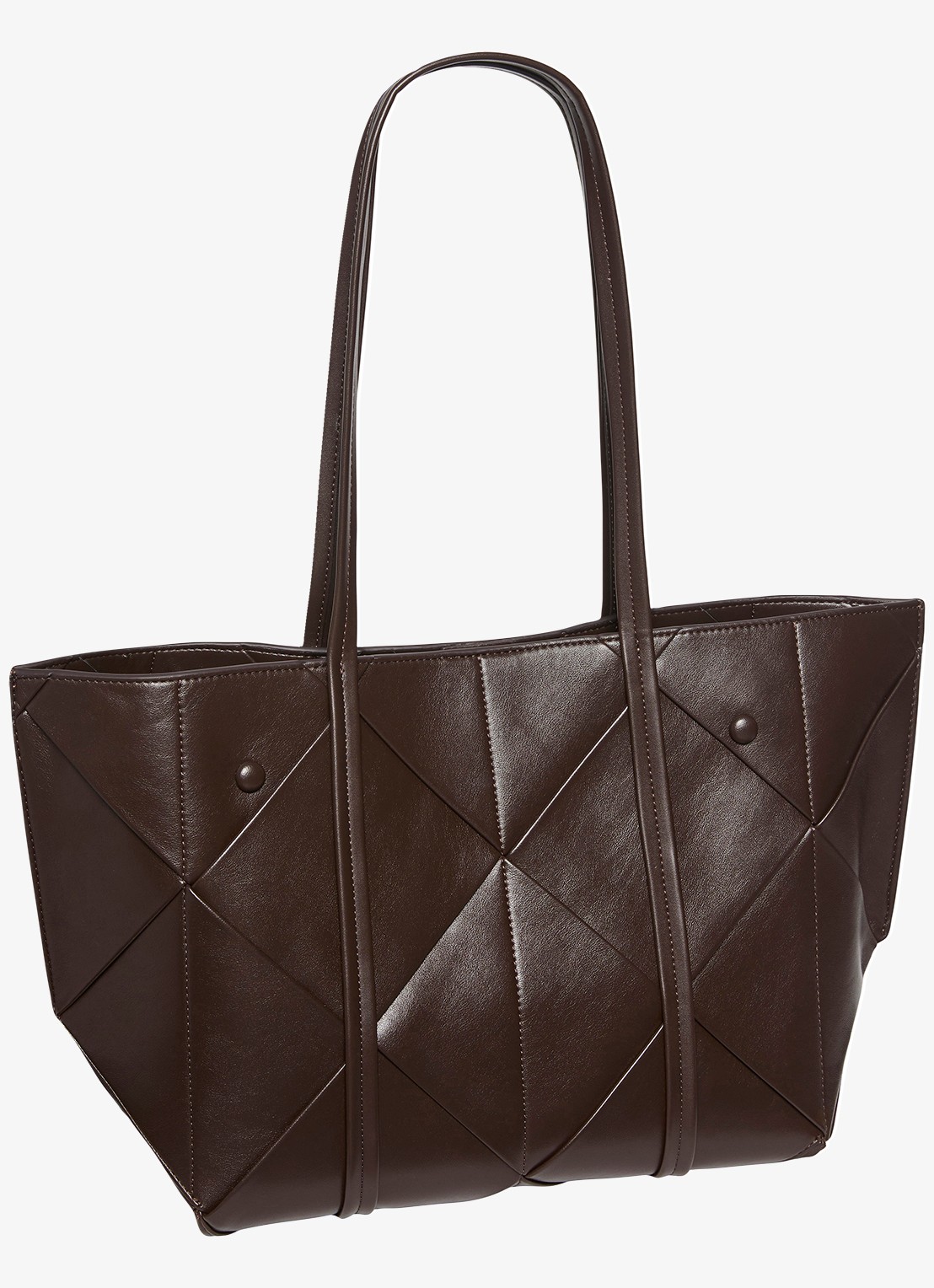 Calvin Klein Shopper met gevlochten detail - detail 3 delicioso-bal /  bruin
