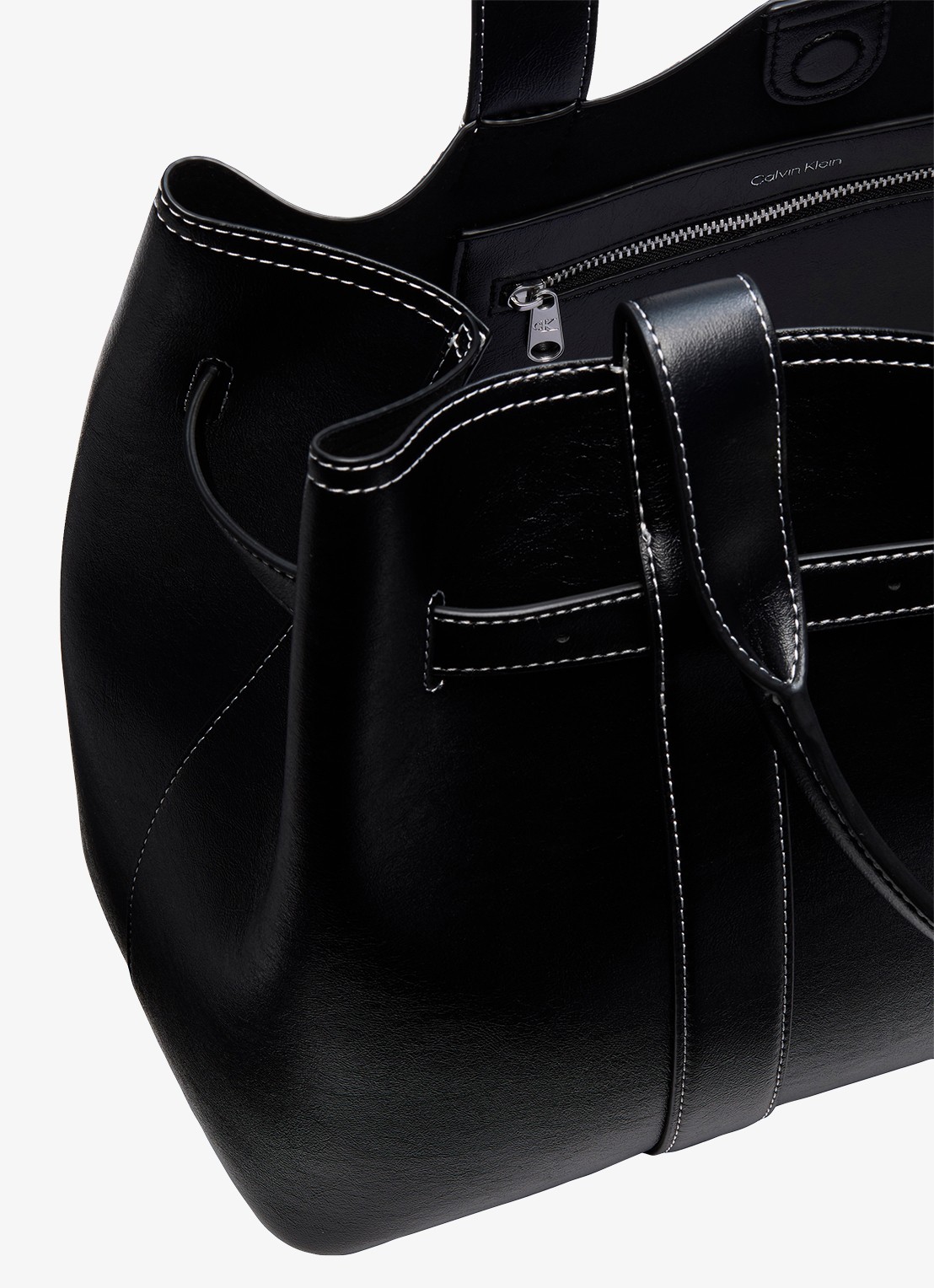 Calvin Klein Shopper met logo - detail 2 zwart