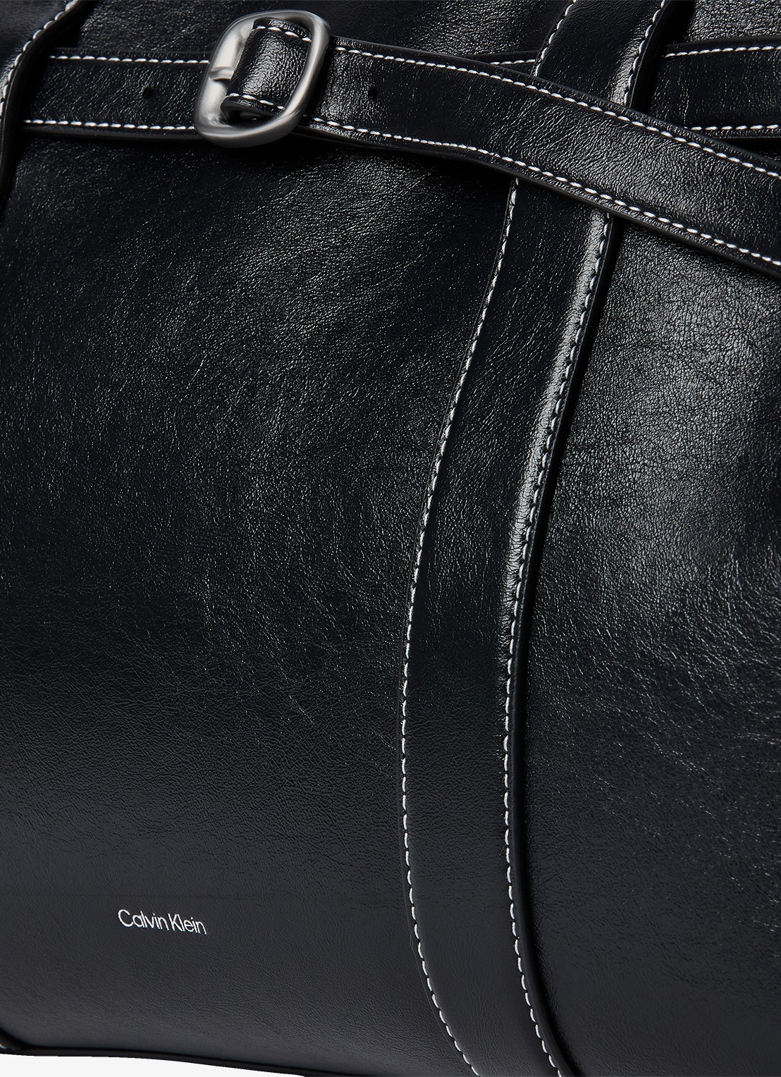 Calvin Klein Shopper met logo - detail 3 zwart