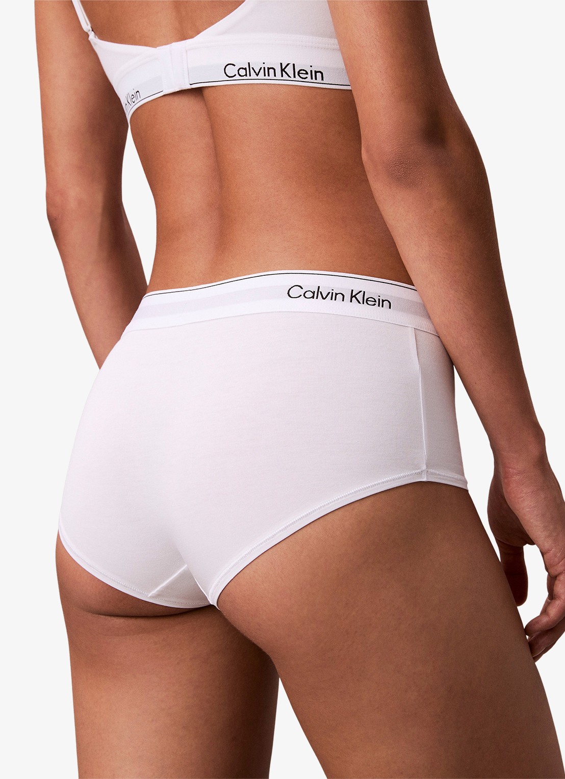 Calvin Klein Shorty met logoband - achterkant 3 wit
