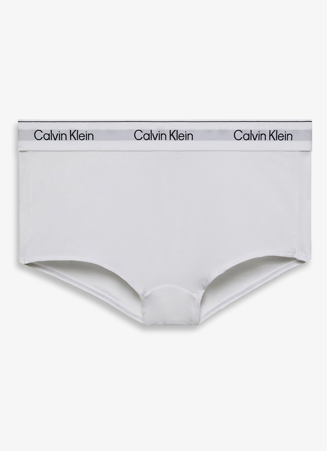 Calvin Klein Shorty met logoband - voorkant wit