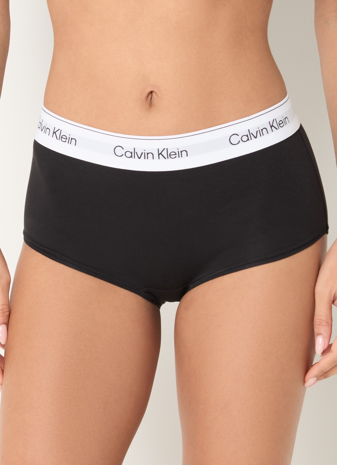 Calvin Klein Shorty met logoband - detail 3 zwart