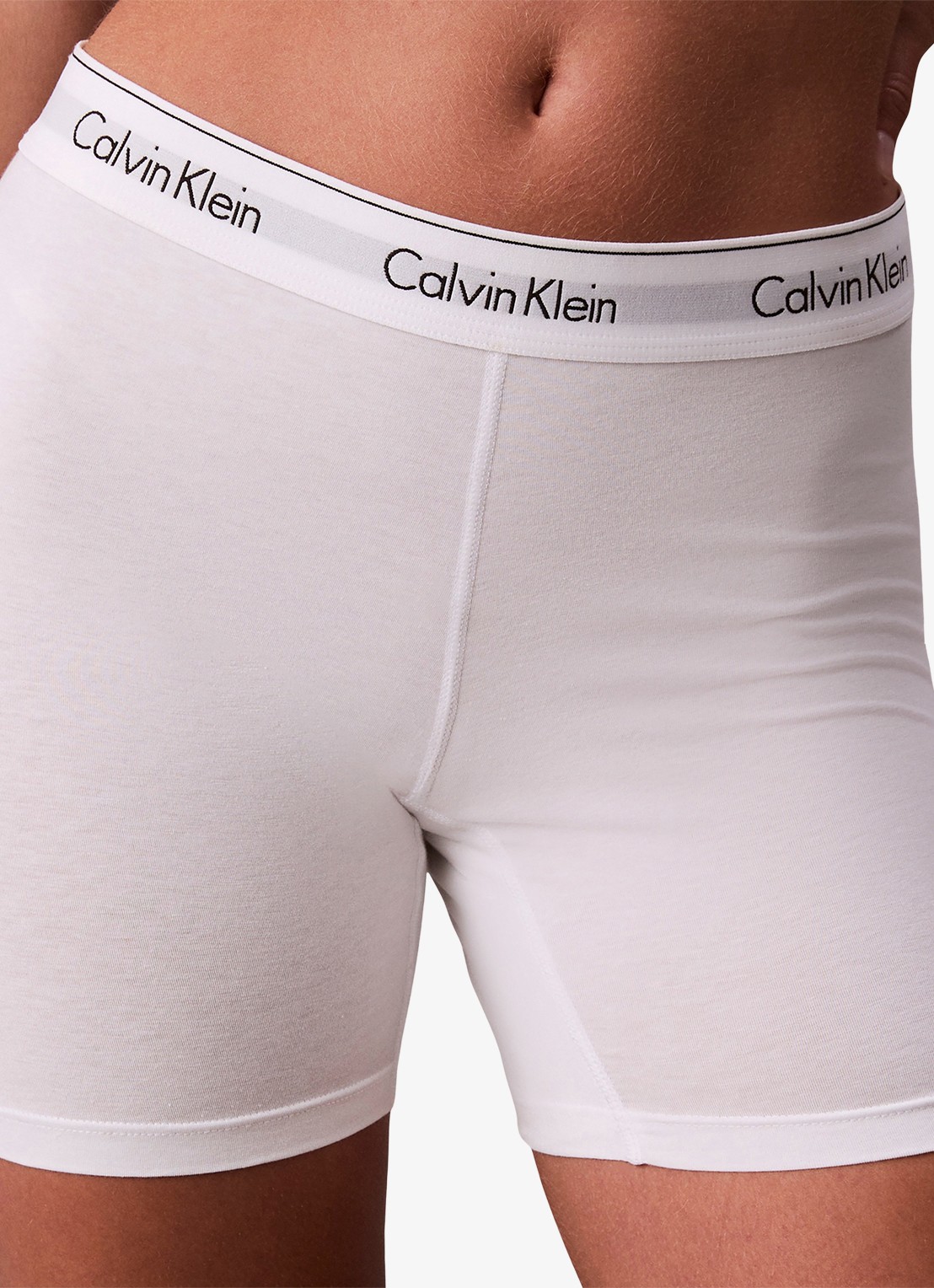 Calvin Klein Shorty met logoband  - detail 5 wit
