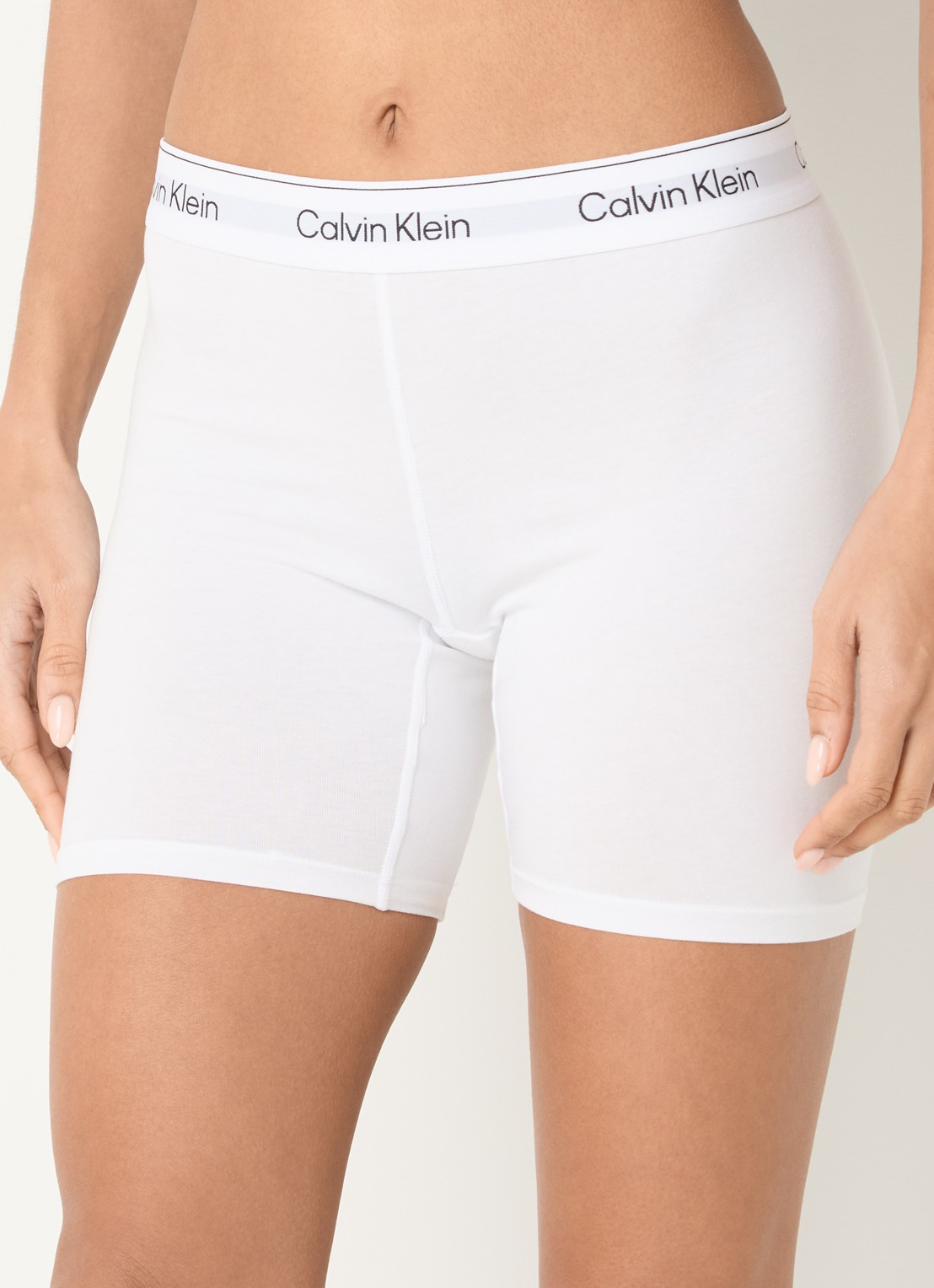 Calvin Klein Shorty met logoband  - detail 6 wit