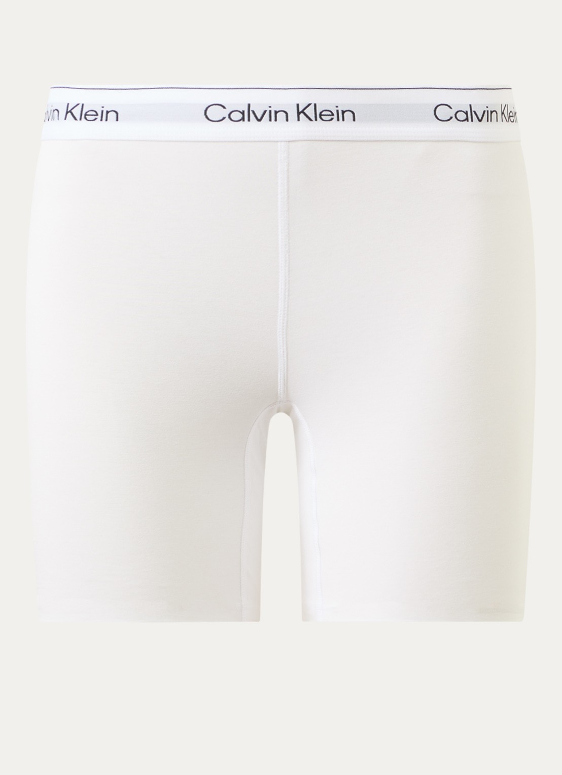 Calvin Klein Shorty met logoband  - voorkant 2 wit