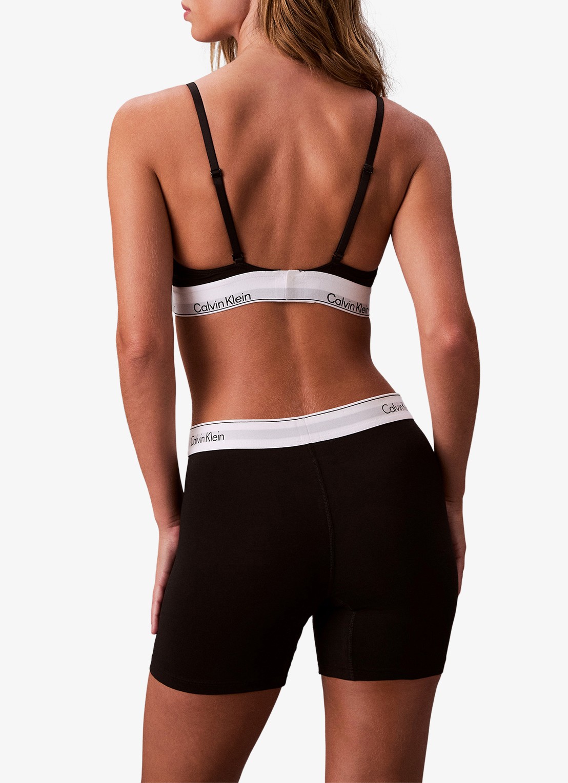 Calvin Klein Shorty met logoband  - achterkant 5 zwart