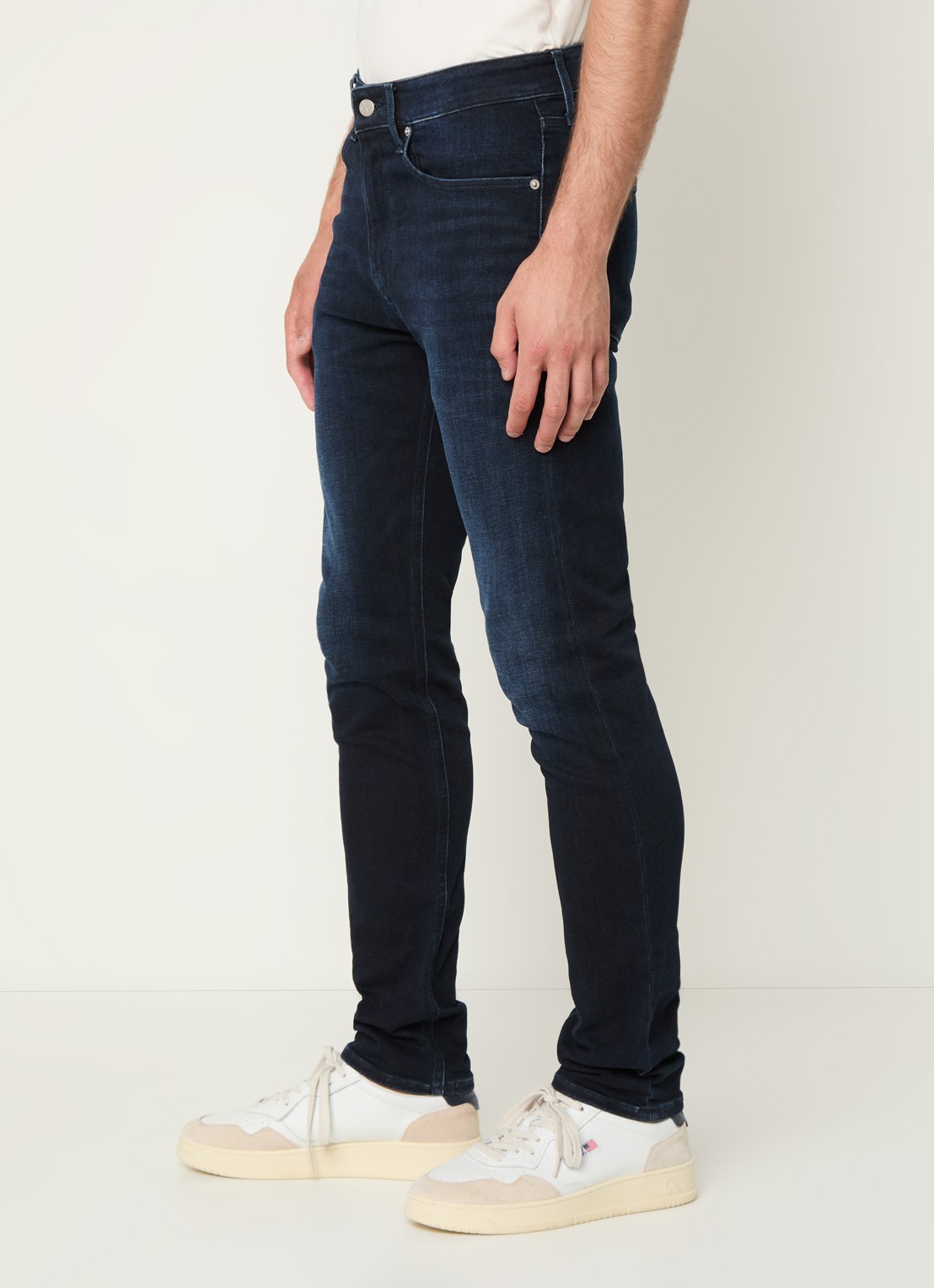 Calvin Klein Skinny jeans met donkere wassing - detail 2 indigo
