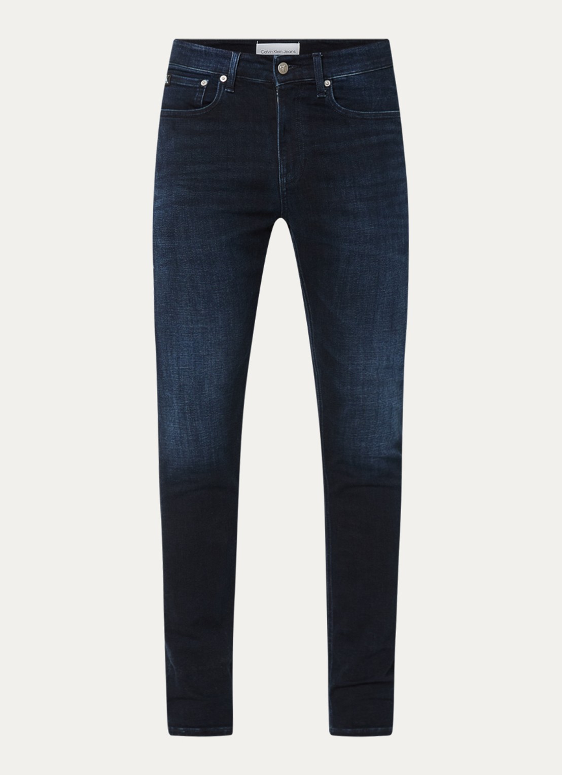 Calvin Klein Skinny jeans met donkere wassing - voorkant 3 indigo
