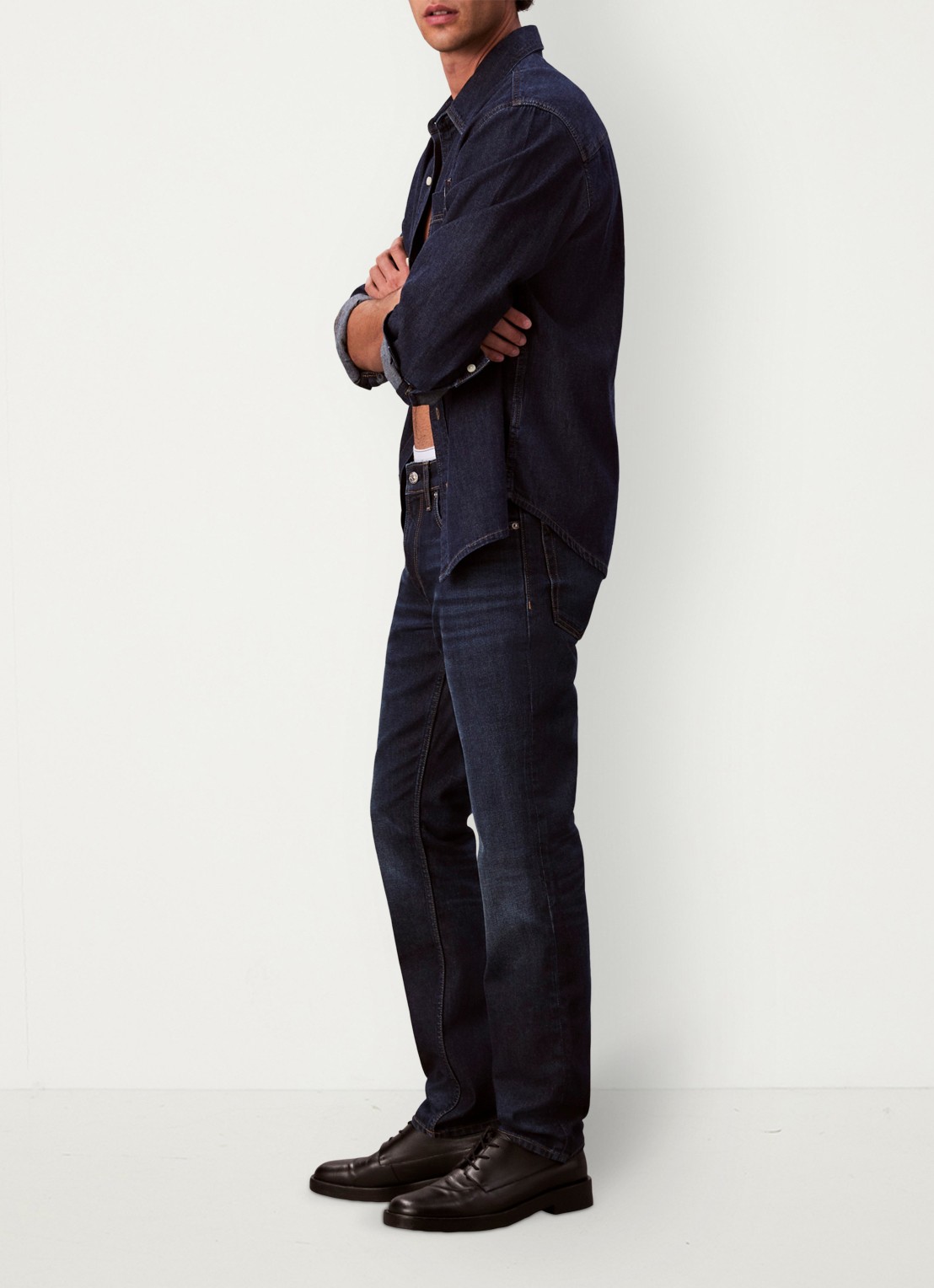 Calvin Klein Slim fit jeans met steekzakken - detail 6 denim