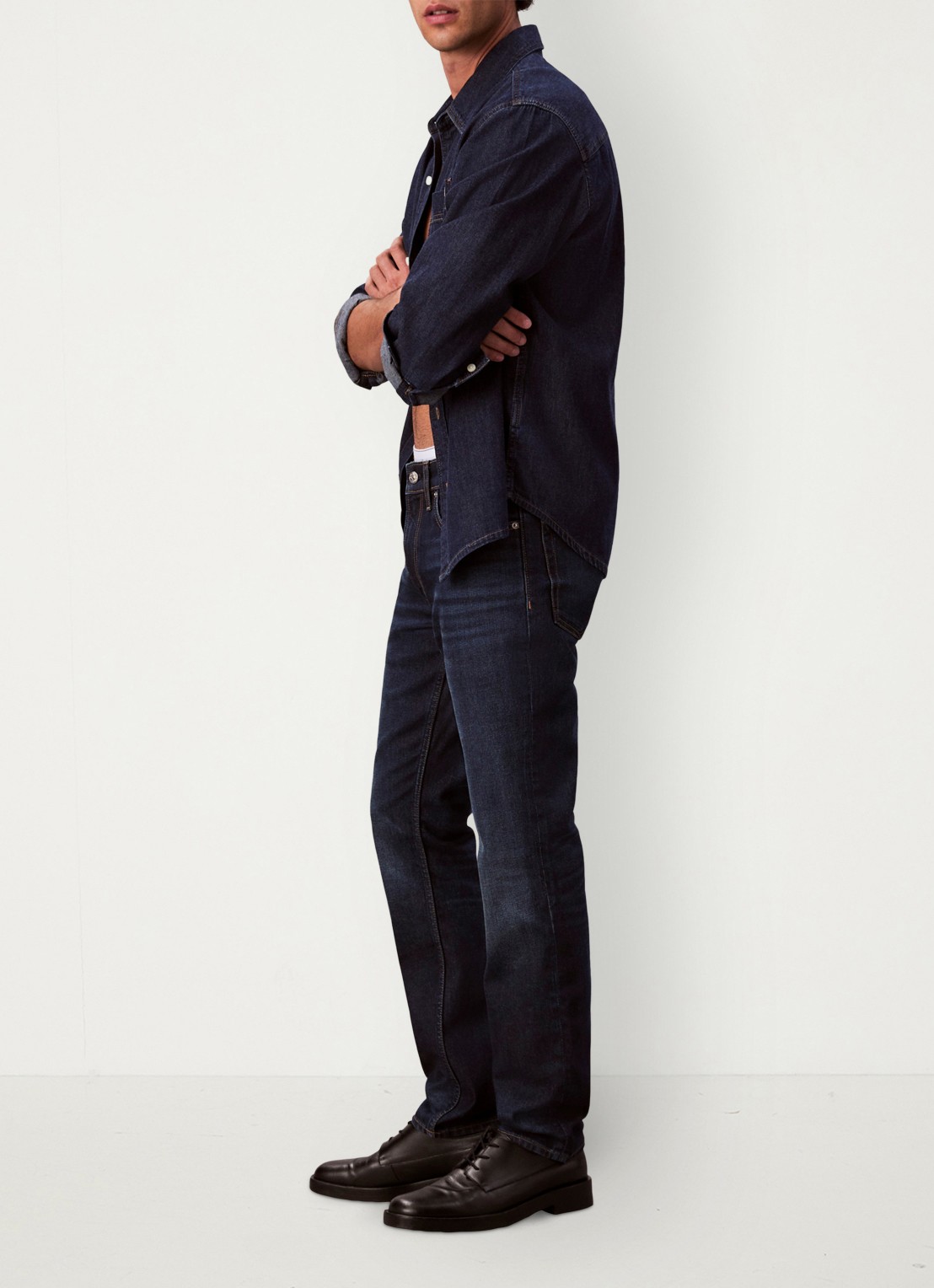 Calvin Klein Slim fit jeans met steekzakken - detail 5 indigo