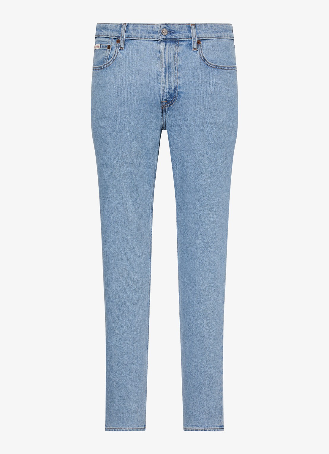 Calvin Klein Slim fit jeans met steekzakken - voorkant 2 indigo